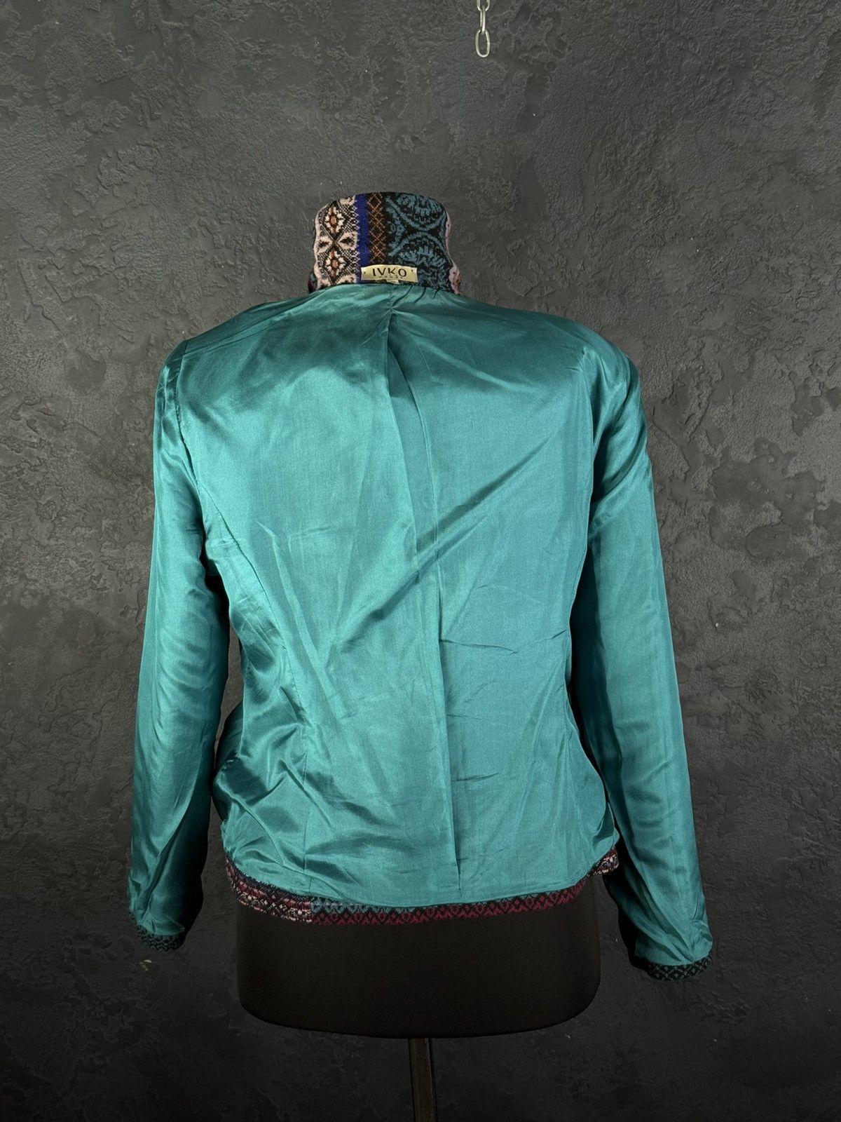 Other Vintage IVKO Woman Wool Ornaments Multicolour Blazer Jacket Size S / US 4 / IT 40 - 9 Thumbnail
