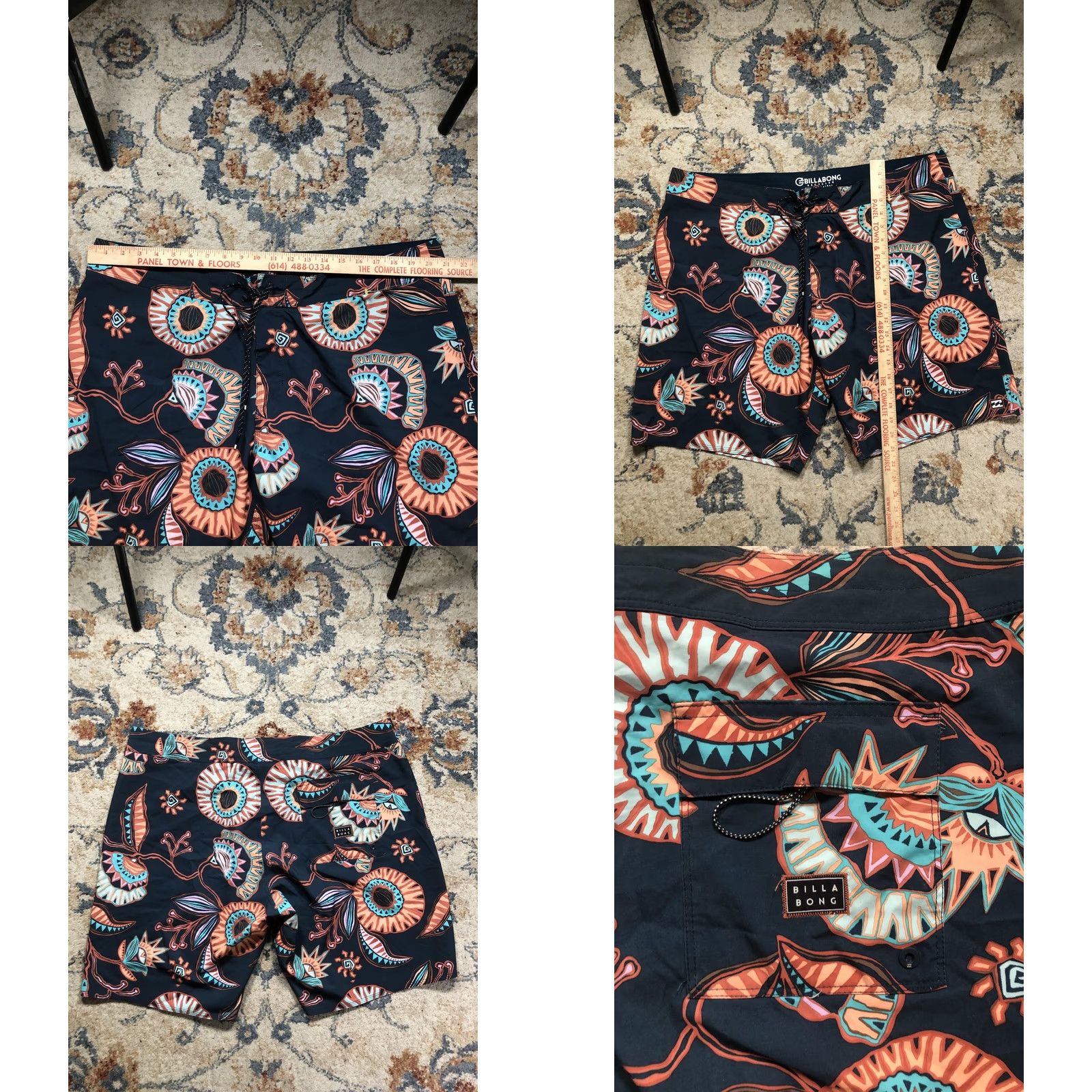 Billabong Billabong Board Shorts Mens 40 Multicolor Sundays Airlite Floral Quick Dry Swim Trunks Beach Surfing Tropical Pattern Mens Size US 40 / EU 56 - 8 Thumbnail