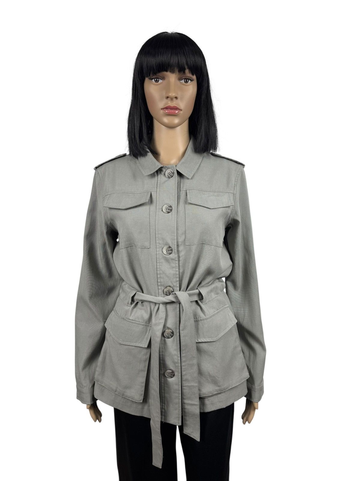 Threads 4 Thought Thought Field Belted Jacket Button Up Tencel Cotton size 38 Size M / US 6-8 / IT 42-44 - 1 Thumbnail