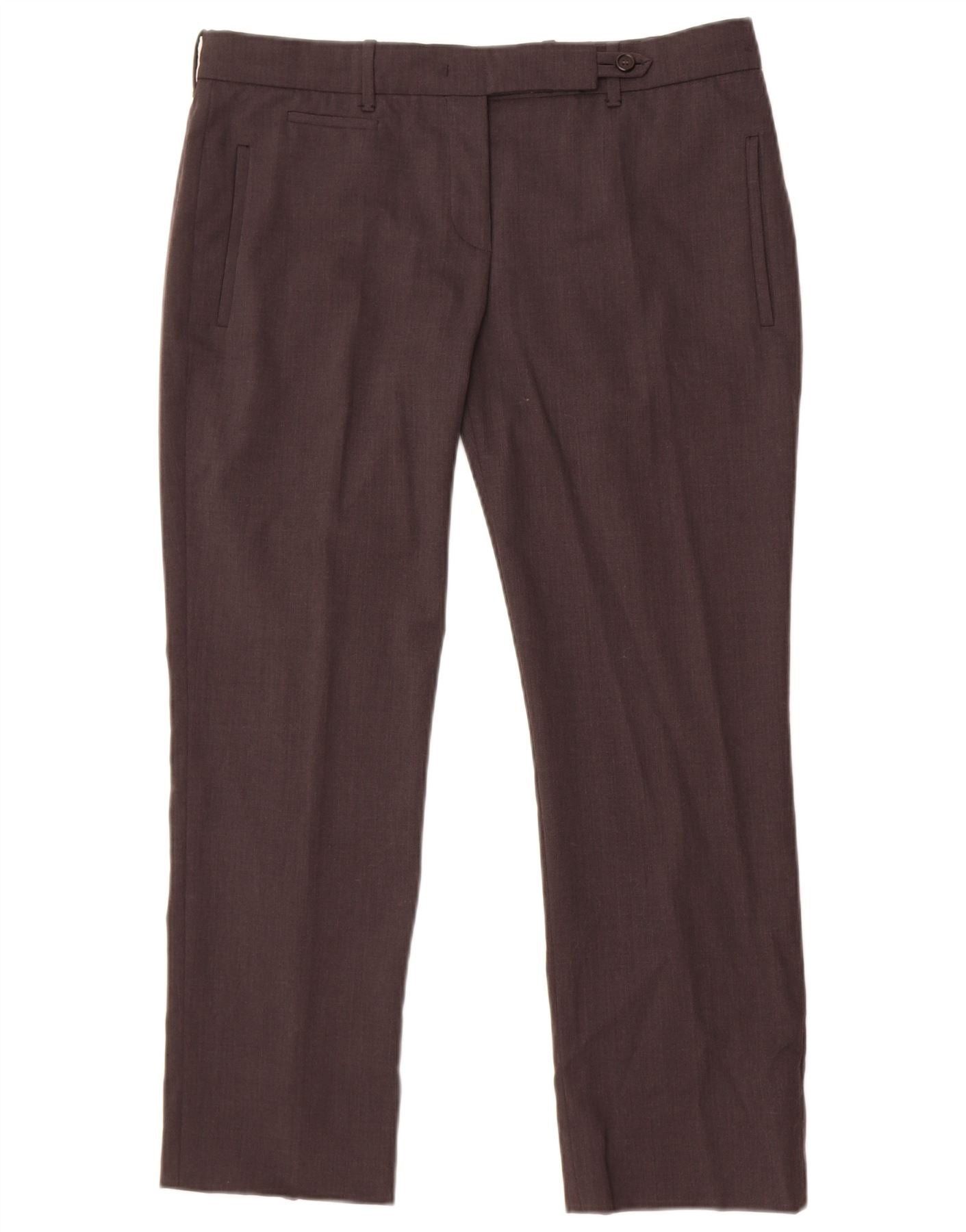 Prada Womens Straight Suit Trousers IT 44 Medium W34 L26 Grey Size 32" / US 10 / IT 46 - 1 Thumbnail