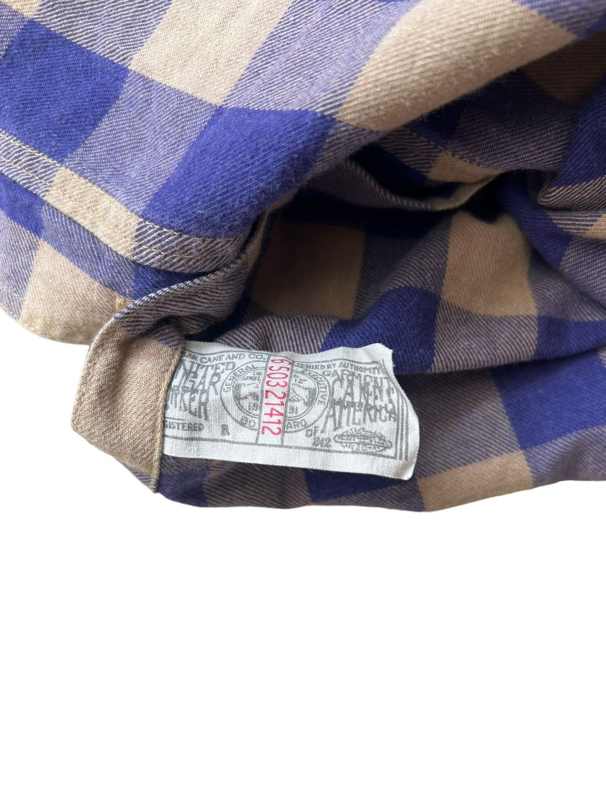 Sugar Cane Selvedge Gusset Double Pocket Flannel Sugar Cane Work Shirt Size US M / EU 48-50 / 2 - 14 Thumbnail