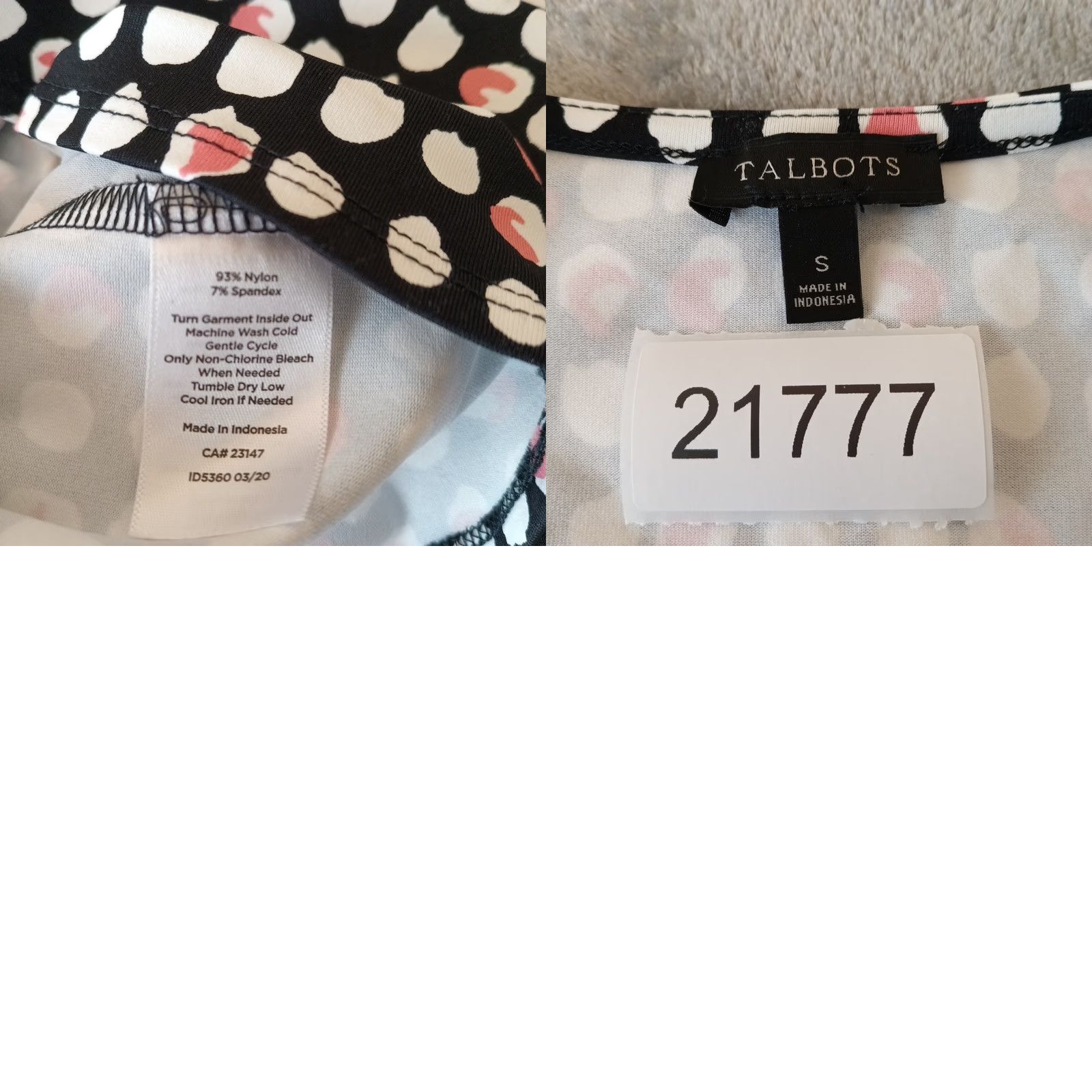 Talbots Talbots Dress S Black Pink Geometric Long Sleeve Wrap Midi V-Neck Pullover Womens Size S / US 4 / IT 40 - 9 Thumbnail