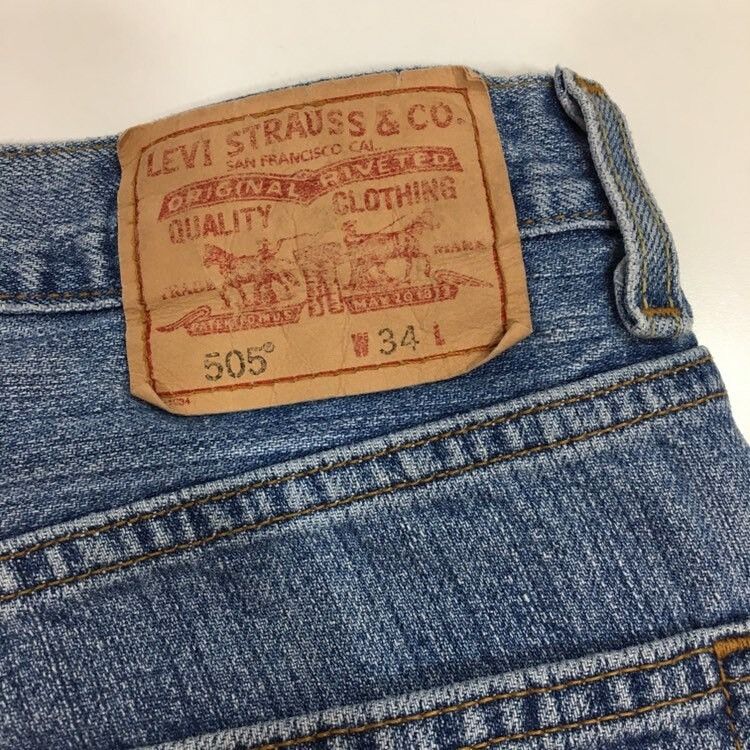 Levi's 90's Levi's 505 Blue Jean Streetwear SKATER SURFER Shorts 34 Size US 34 / EU 50 - 5 Thumbnail