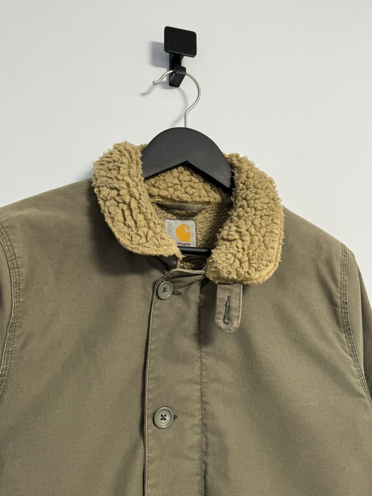 Carhartt Carhartt Men's Khaki Cotton Sheffield Jacket N-1 Style Size US S / EU 44-46 / 1 - 5 Thumbnail