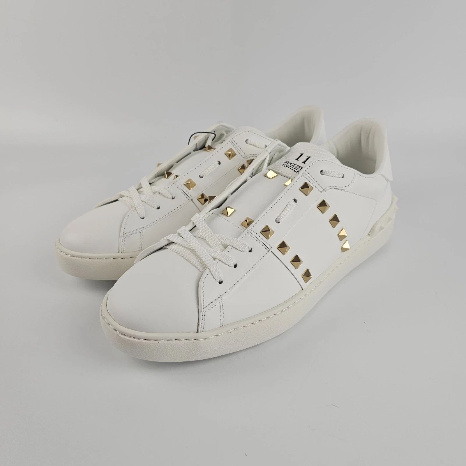 VALENTINO GARAVANI Rockstud Untitled White Sneakers New