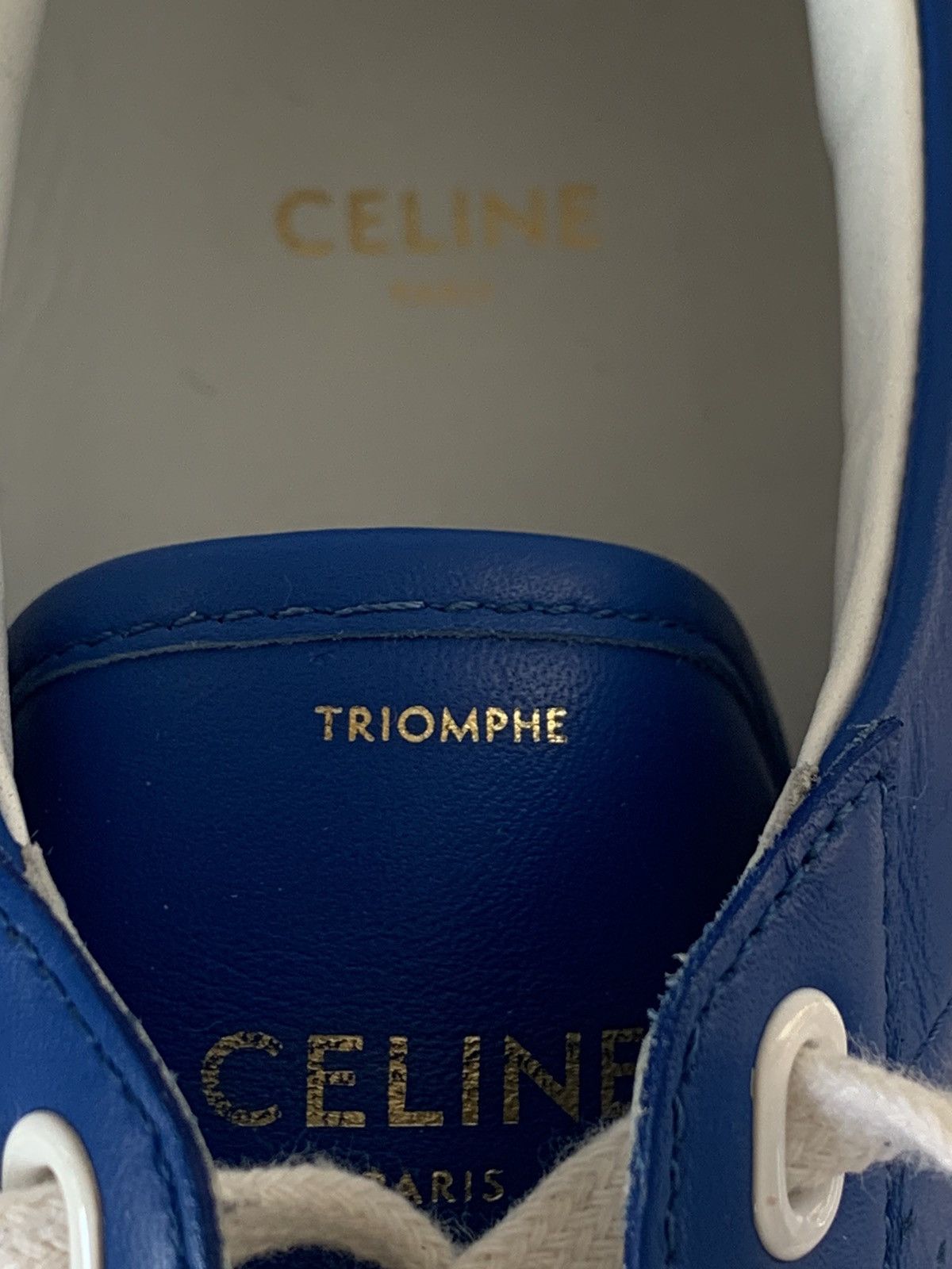 Celine Celine x Hedi Slimane Signature Triomphe Sneakers Size US 9 / EU 42 - 3 Thumbnail