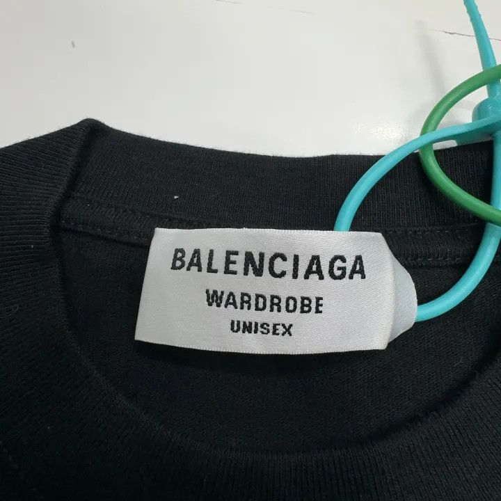 Balenciaga Balenciaga Logo Print Short Sleeve T-Shirt 0079-2507 Size XS / US 0-2 / IT 36-38 - 3 Thumbnail