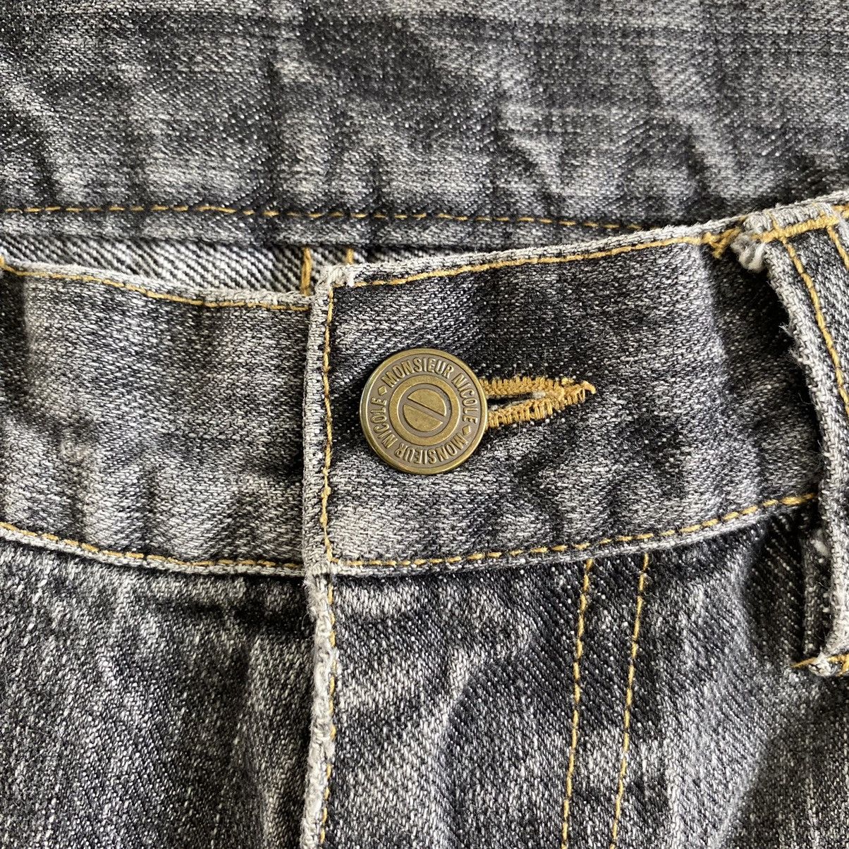 Other Monsieur Nicole Washed Grey Flared Denim Jeans Size US 30 / EU 46 - 10 Thumbnail