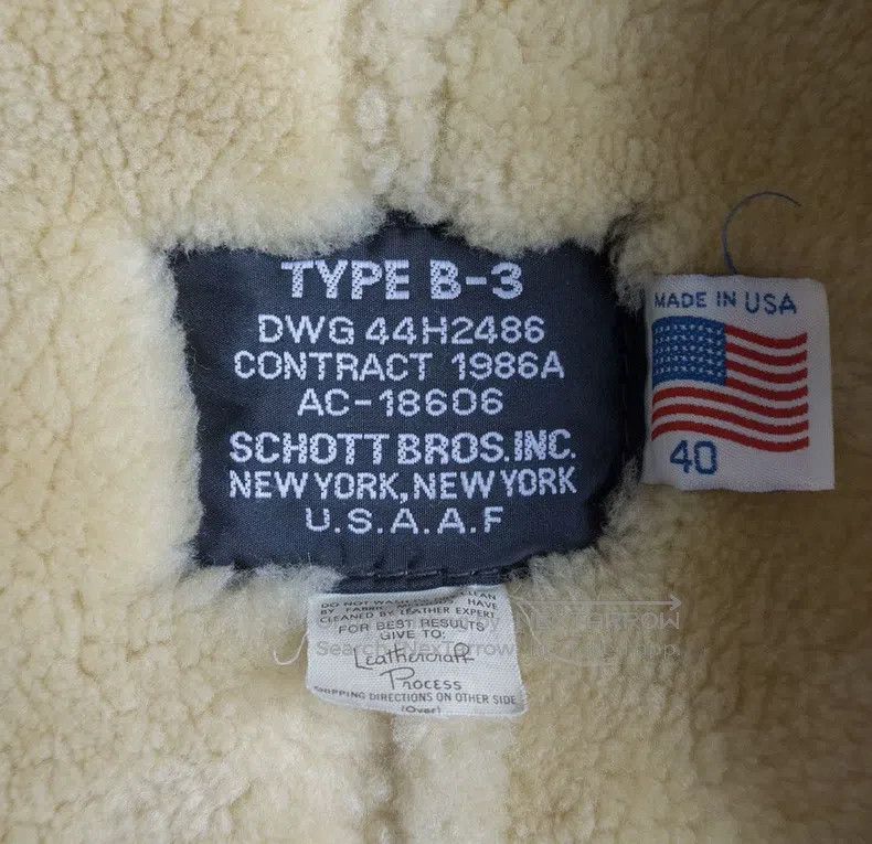 Schott Schott Fur is integrated Size US L / EU 52-54 / 3 - 5 Thumbnail