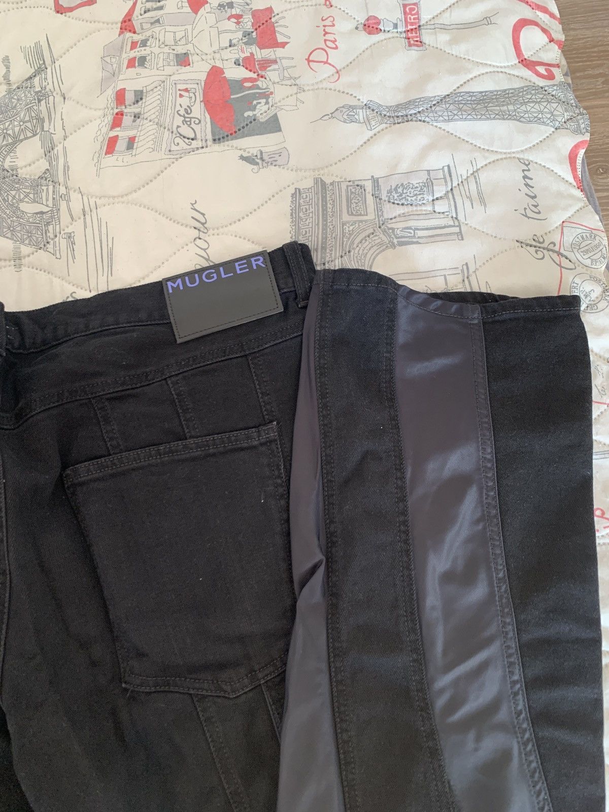 H&M × Mugler Mugler x H&M Spiral Panel Pants Size US 42 / EU 58 - 4 Thumbnail