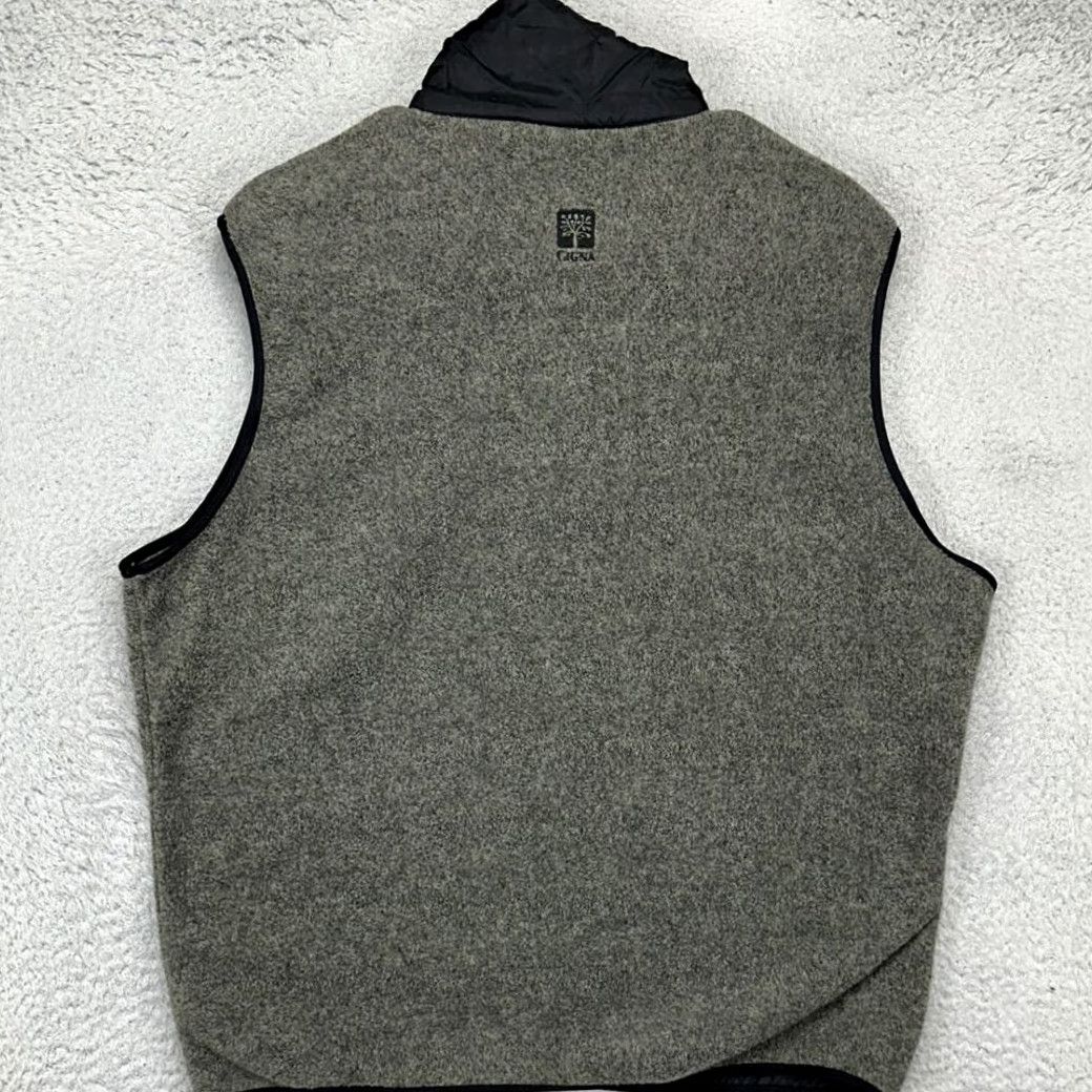 Vintage VINTAGE? (No) Charles River Apparel Fleece Vest Mens Large Grey Black Full Zip Sleeveless NEW Size US L / EU 52-54 / 3 - 3 Thumbnail