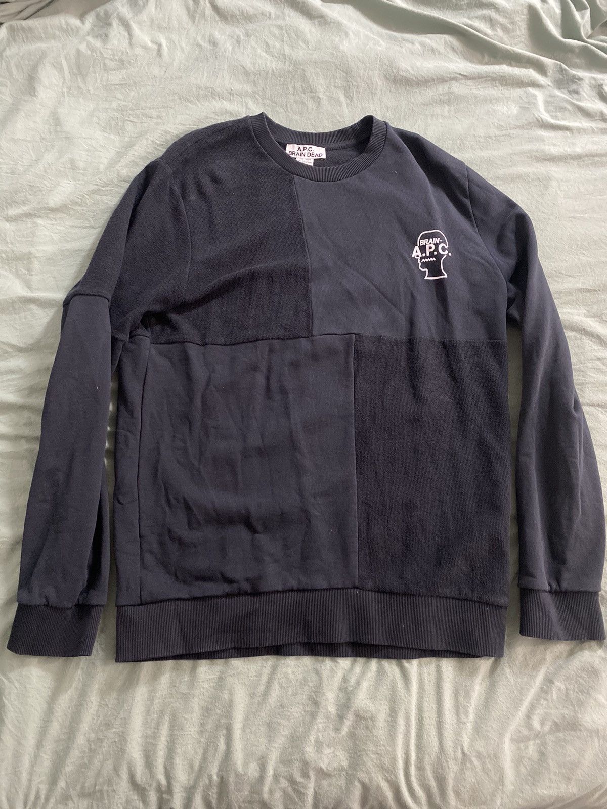 Brain dead crewneck sweater black