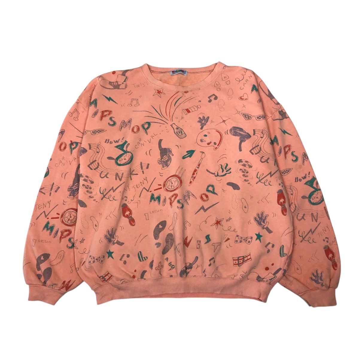 Issey Miyake 📌Vintage Sweatshirt Unbranded Full Print Issey Miyake Size US M / EU 48-50 / 2 - 1 Thumbnail