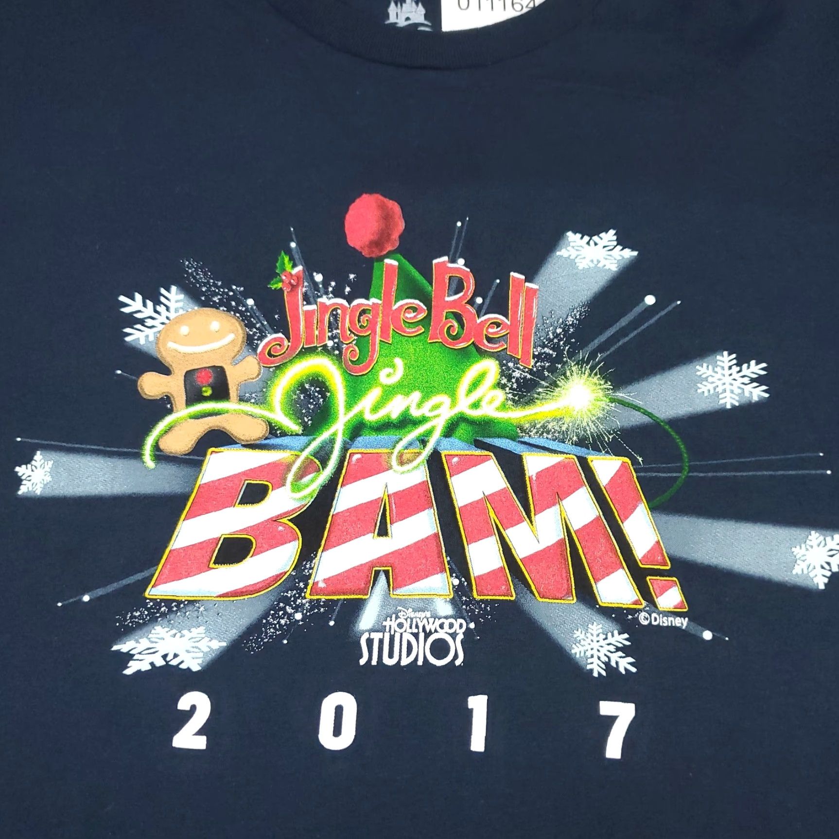 Disney VINTAGE Disney Jingle Bell Jingle Bam 2017 Blue Short Sleeve T-Shirt Mens XL Size US XL / EU 56 / 4 - 2 Thumbnail