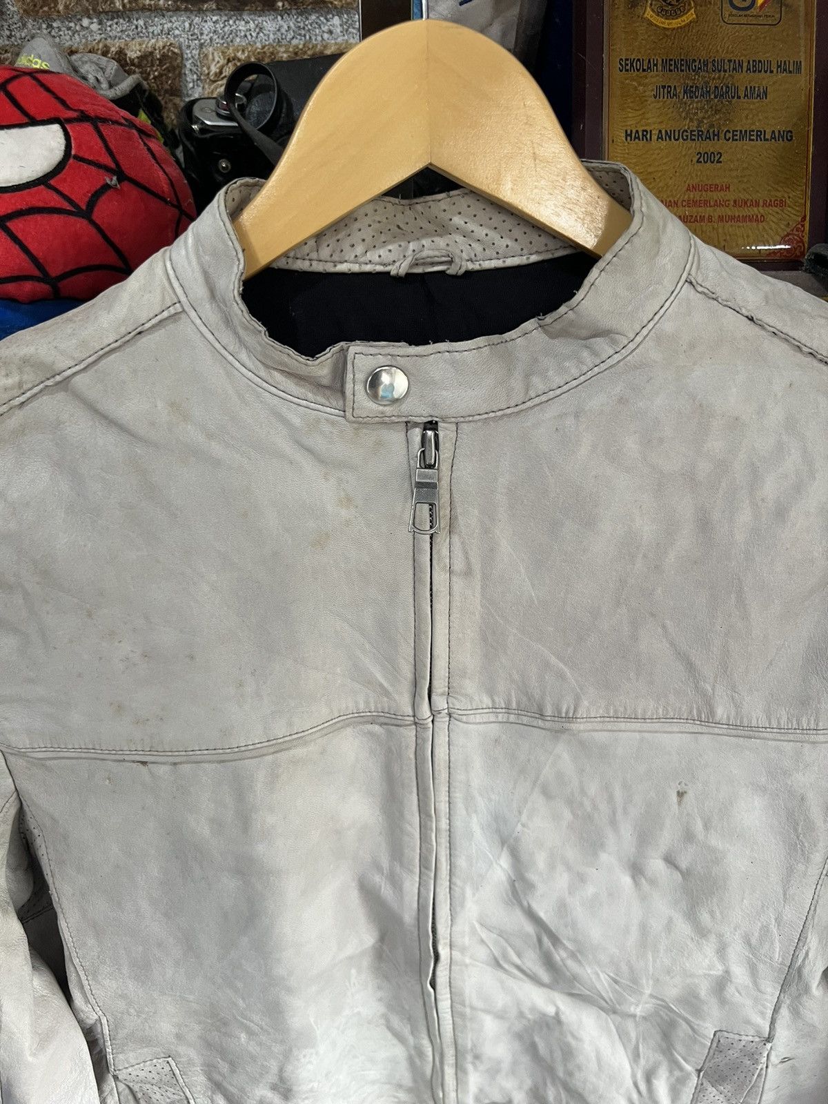 SHIPS 🔥Ships Sheep Leather Biker Jacket Size US S / EU 44-46 / 1 - 4 Thumbnail