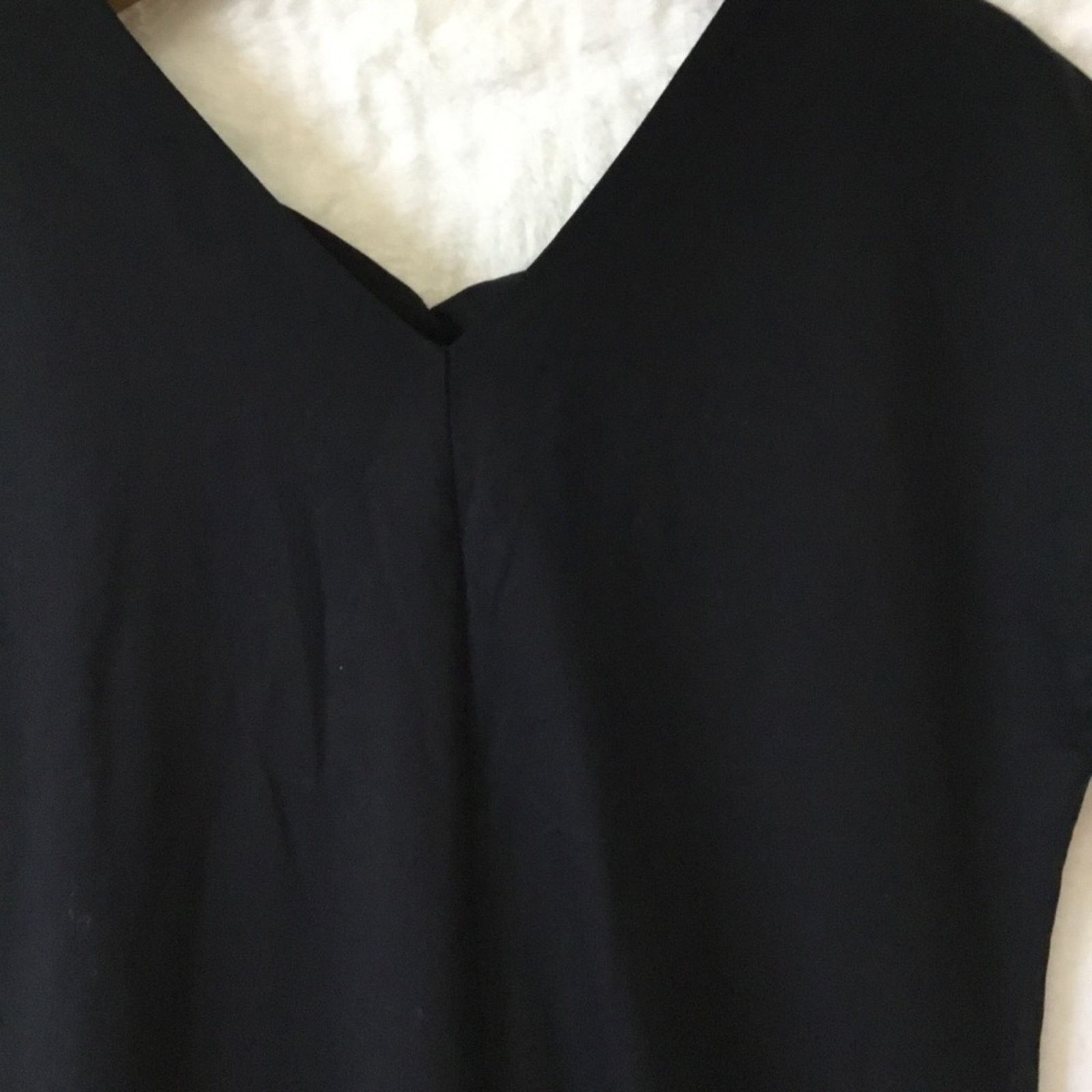 Other Sans & Sans Black Cap-Sleeved Dress With Tie Size S / US 4 / IT 40 - 7 Thumbnail