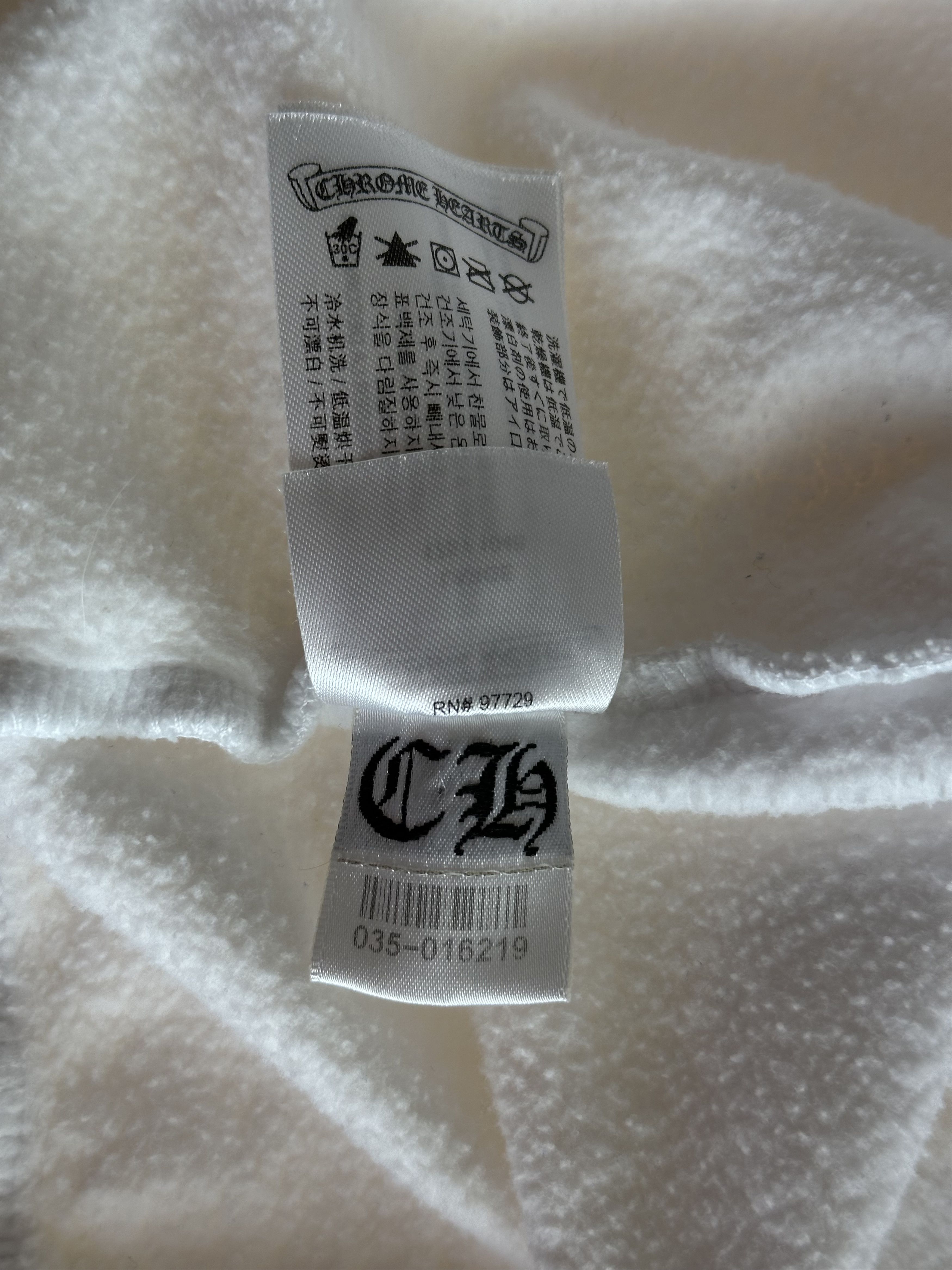 Chrome Hearts Chrome Hearts White & Black Script Logo Hoodie Size US L / EU 52-54 / 3 - 7 Thumbnail