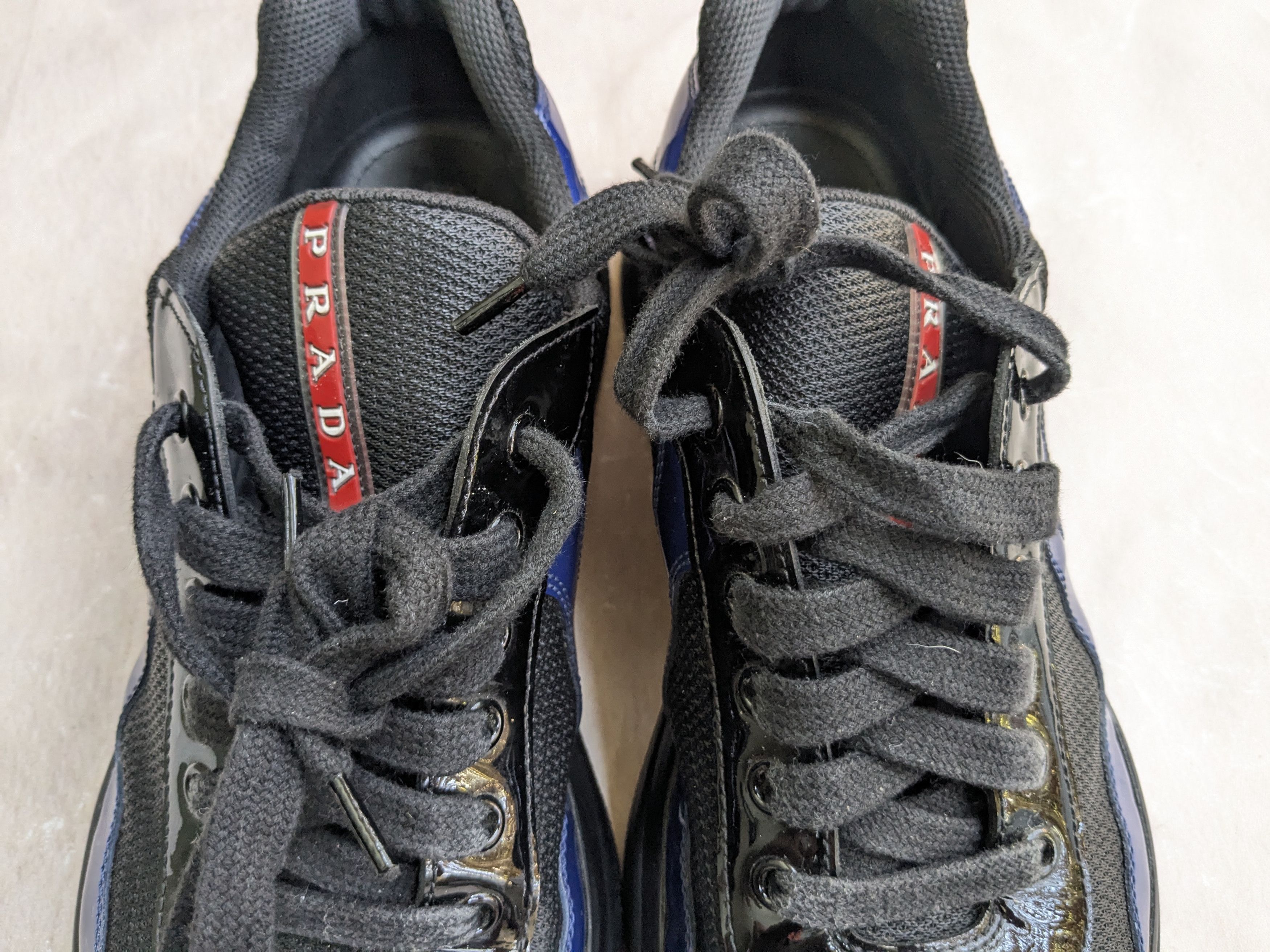 Prada Prada America's Cup Sneakers Blue Patent Blue 10 Size US 10 / EU 43 - 4 Thumbnail