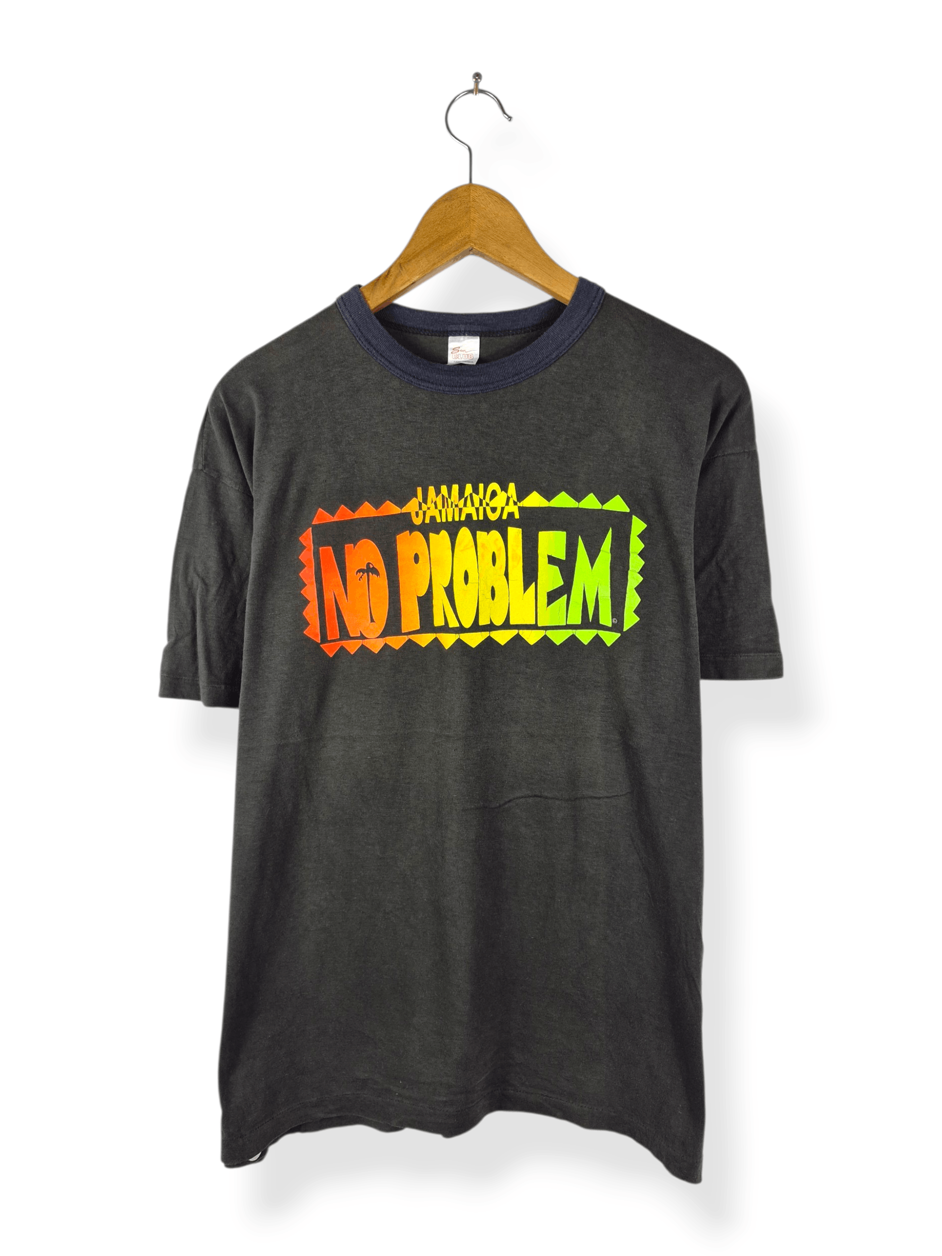 Vintage 🔥 Vintage 90s Jamaica No Problem Rasta Reggae Tee Size US L / EU 52-54 / 3 - 1 Thumbnail