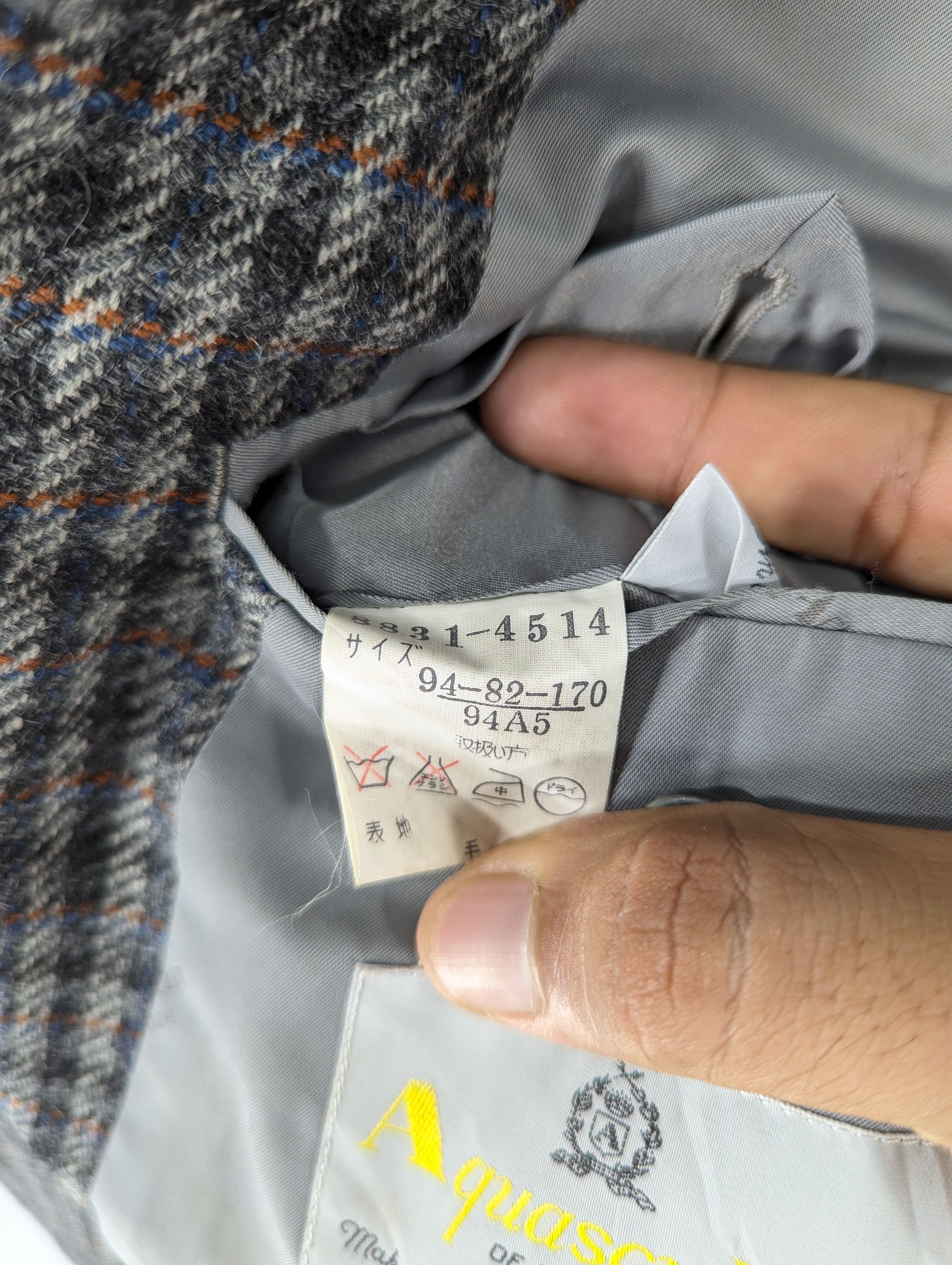 Aquascutum Vintage Aquascutum Houndstooth Wool Blazer Style Jacket Size US XS / EU 42 / 0 - 11 Thumbnail