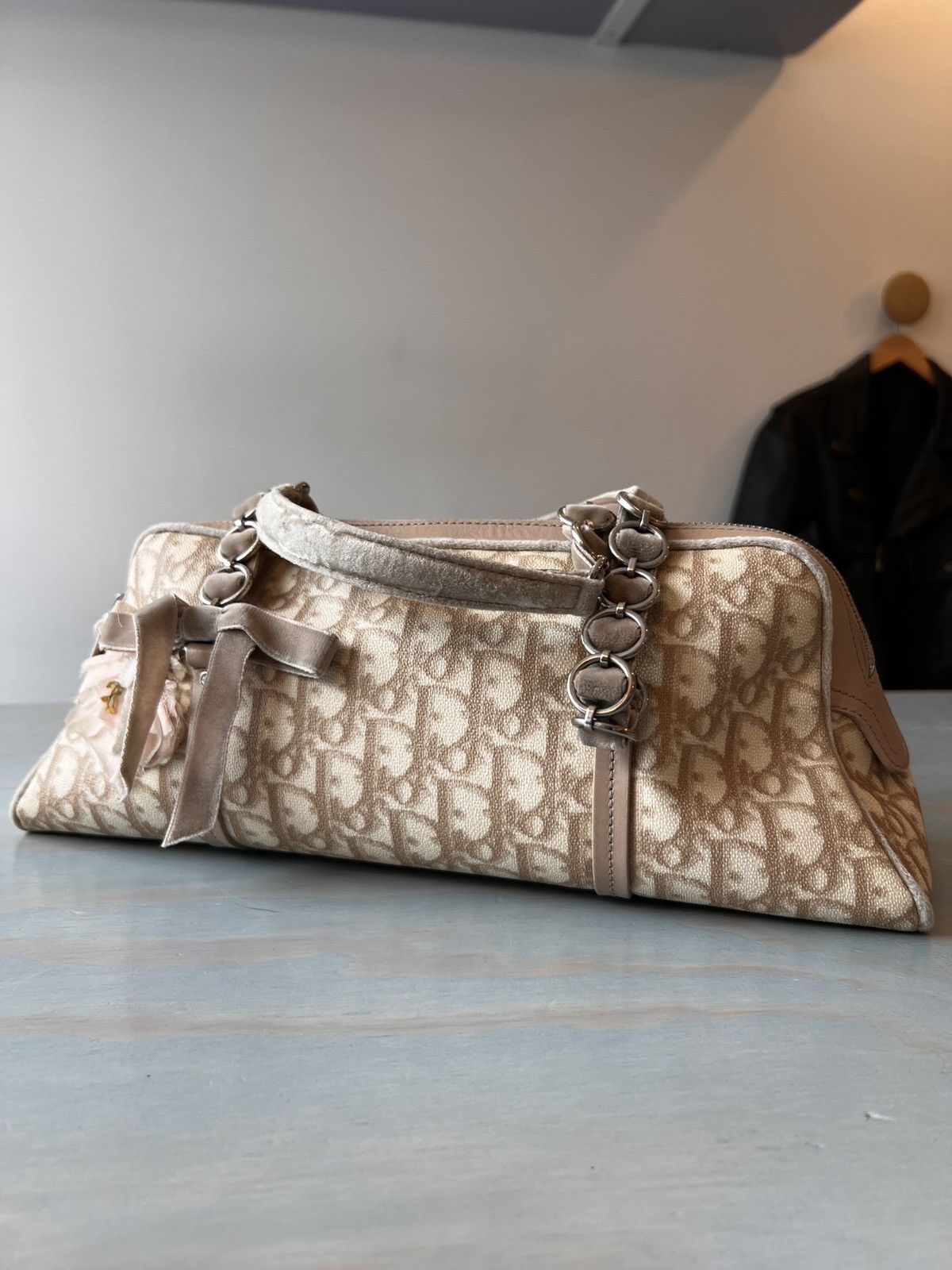 Dior 00s Dior Trotter Romantic Pink Handbag Size ONE SIZE - 1 Thumbnail