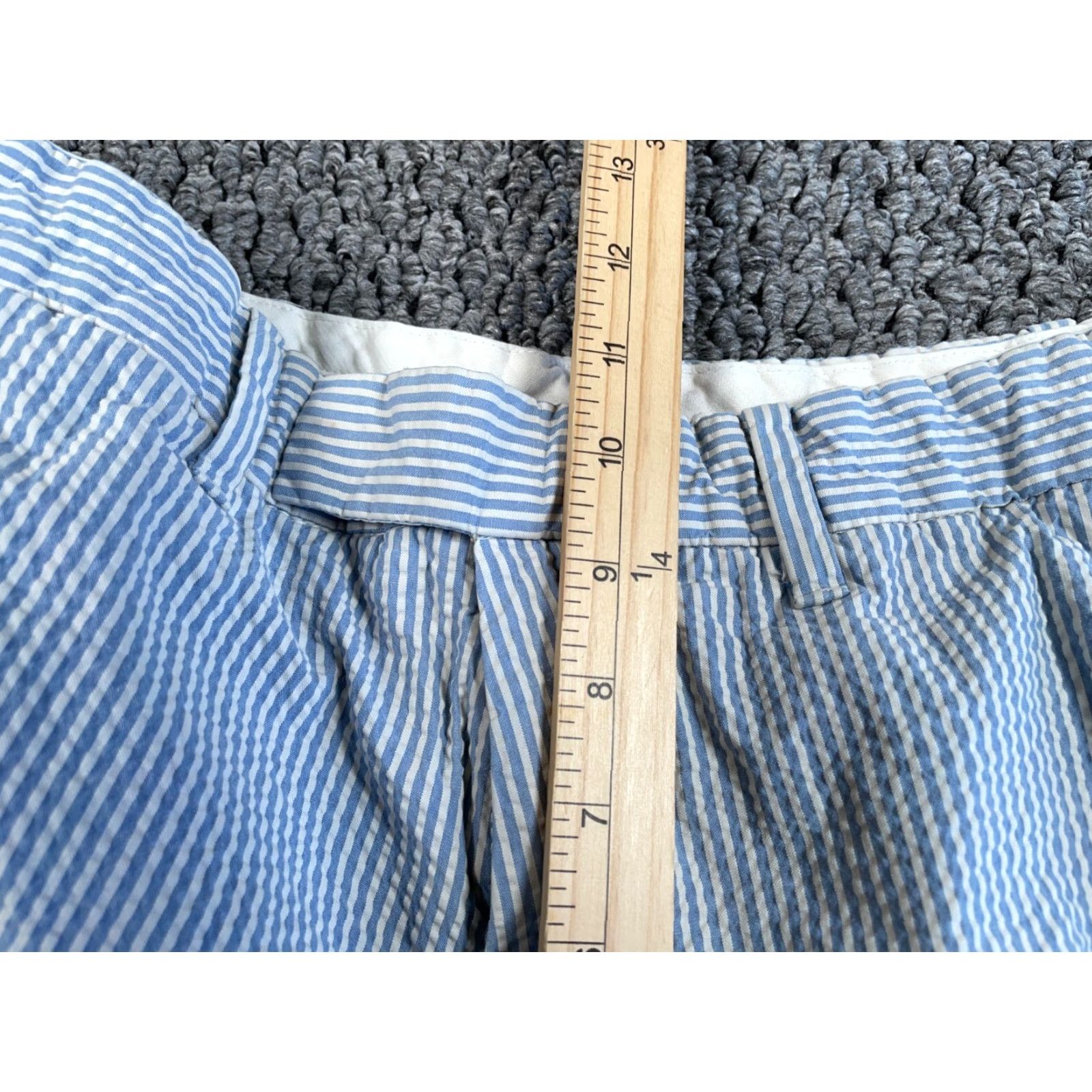Polo Ralph Lauren Polo Ralph Lauren Seersucker Shorts Blue Striped Casual Men's 35 Regular Inseam 9 90s Preppy Size US S / EU 44-46 / 1 - 7 Thumbnail
