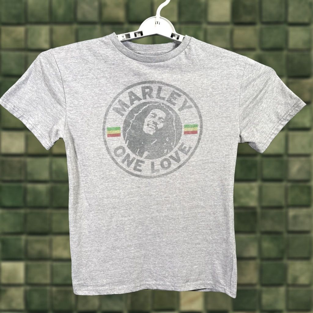 Roots Zion Rootswear Bob Marley One Love Men's T-Shirt Gray S Size US S / EU 44-46 / 1 - 1 Thumbnail