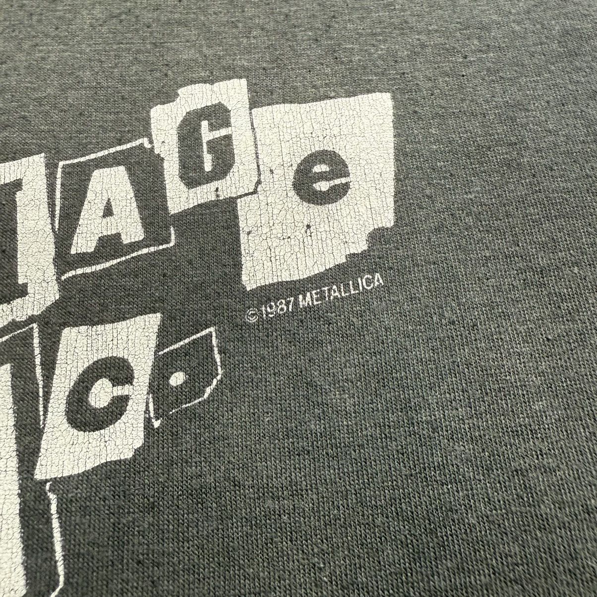 Metallica VTG 1987 Metallica Damage Inc Tee Single Stitch L/XL Size US L / EU 52-54 / 3 - 3 Thumbnail