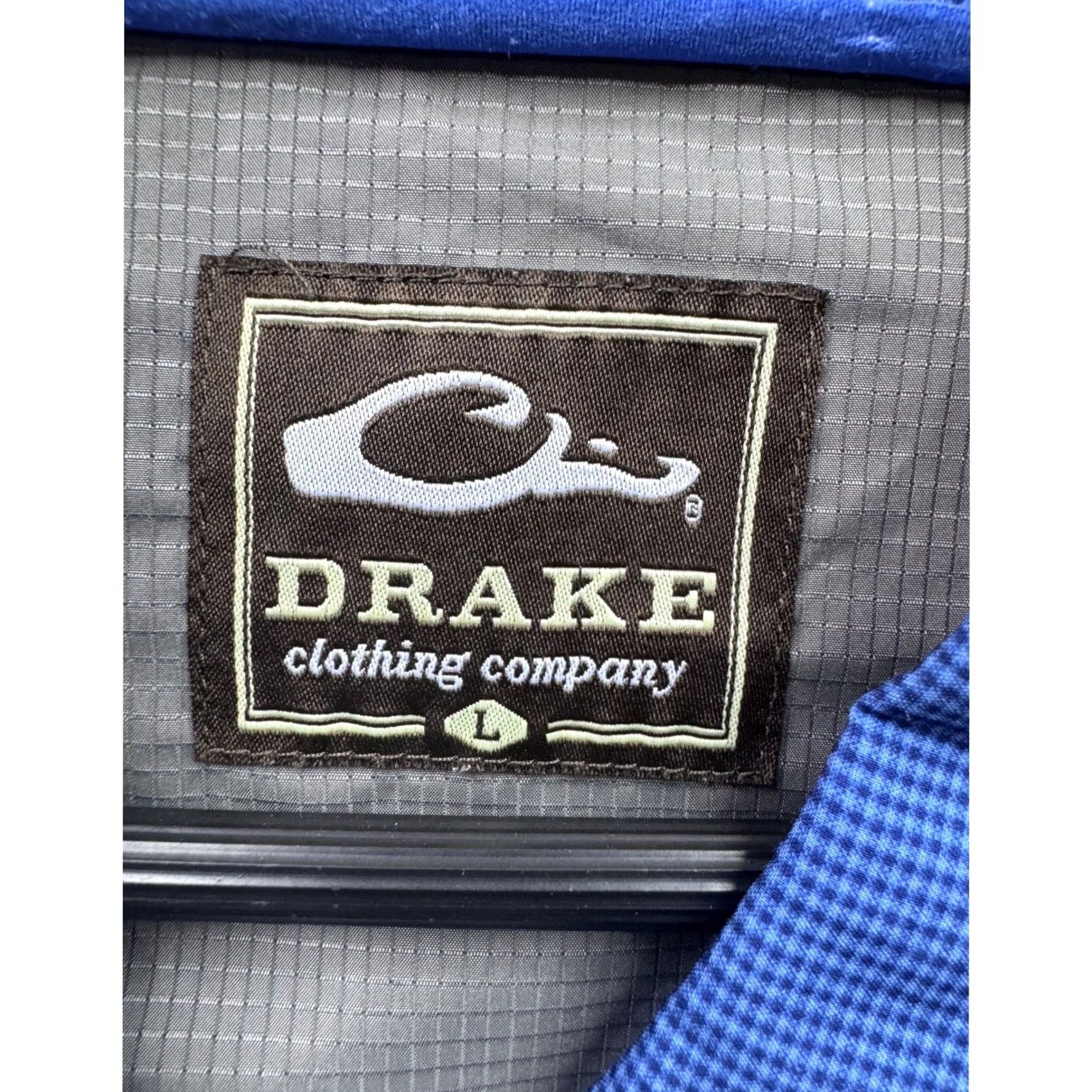 Vintage Drake Clothing Company Blue Gingham Short Sleeve Button Up Shirt Men L Size US L / EU 52-54 / 3 - 8 Thumbnail