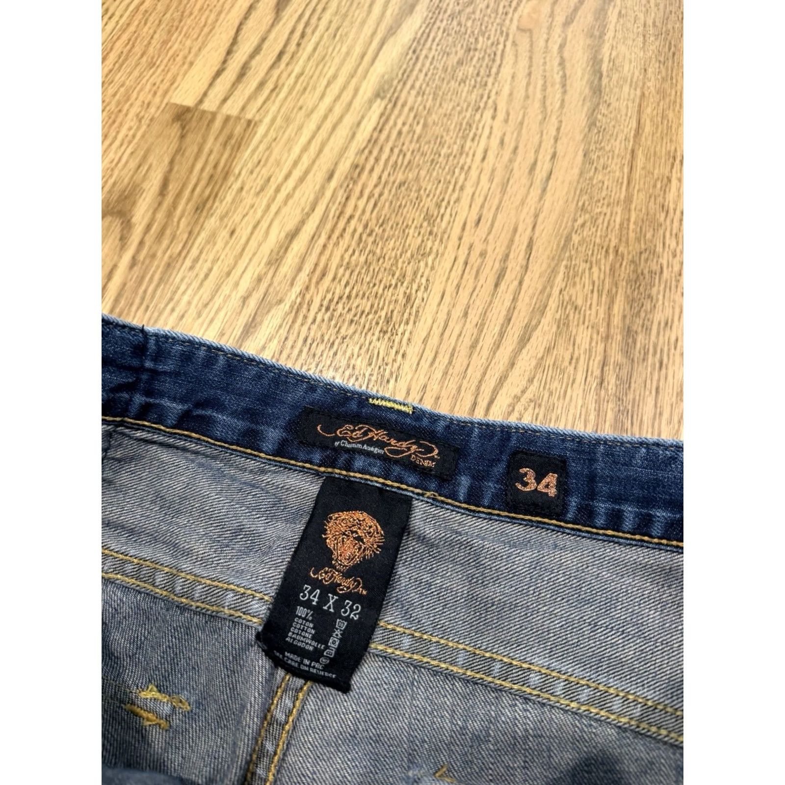 Ed Hardy Ed Hardy Christian Audigier Denim Jeans Men’s 34x32 Fits 34x30.5 Flap Pockets Size US 34 / EU 50 - 5 Thumbnail