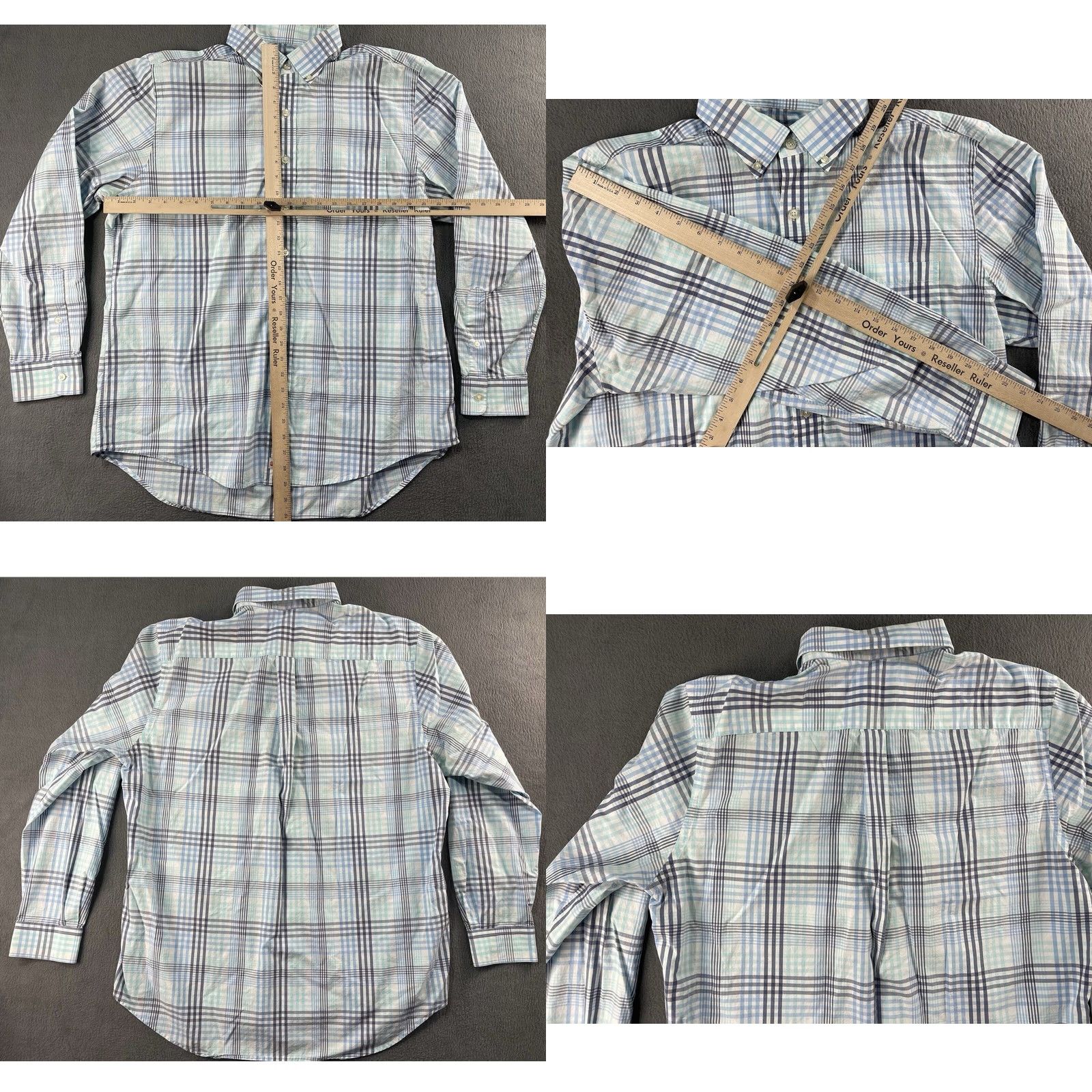 Vineyard Vines Vineyard Vines Murray Slim Fit XL Blue Plaid Button Up Long Sleeve Whale Shirt Size US XL / EU 56 / 4 - 8 Thumbnail