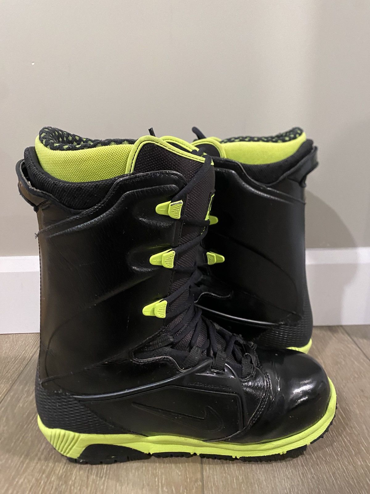 Nike Nike Zoom Ites Snowboard Boots Black & Green size 8.5 Size US 8.5 / EU 41-42 - 4 Thumbnail