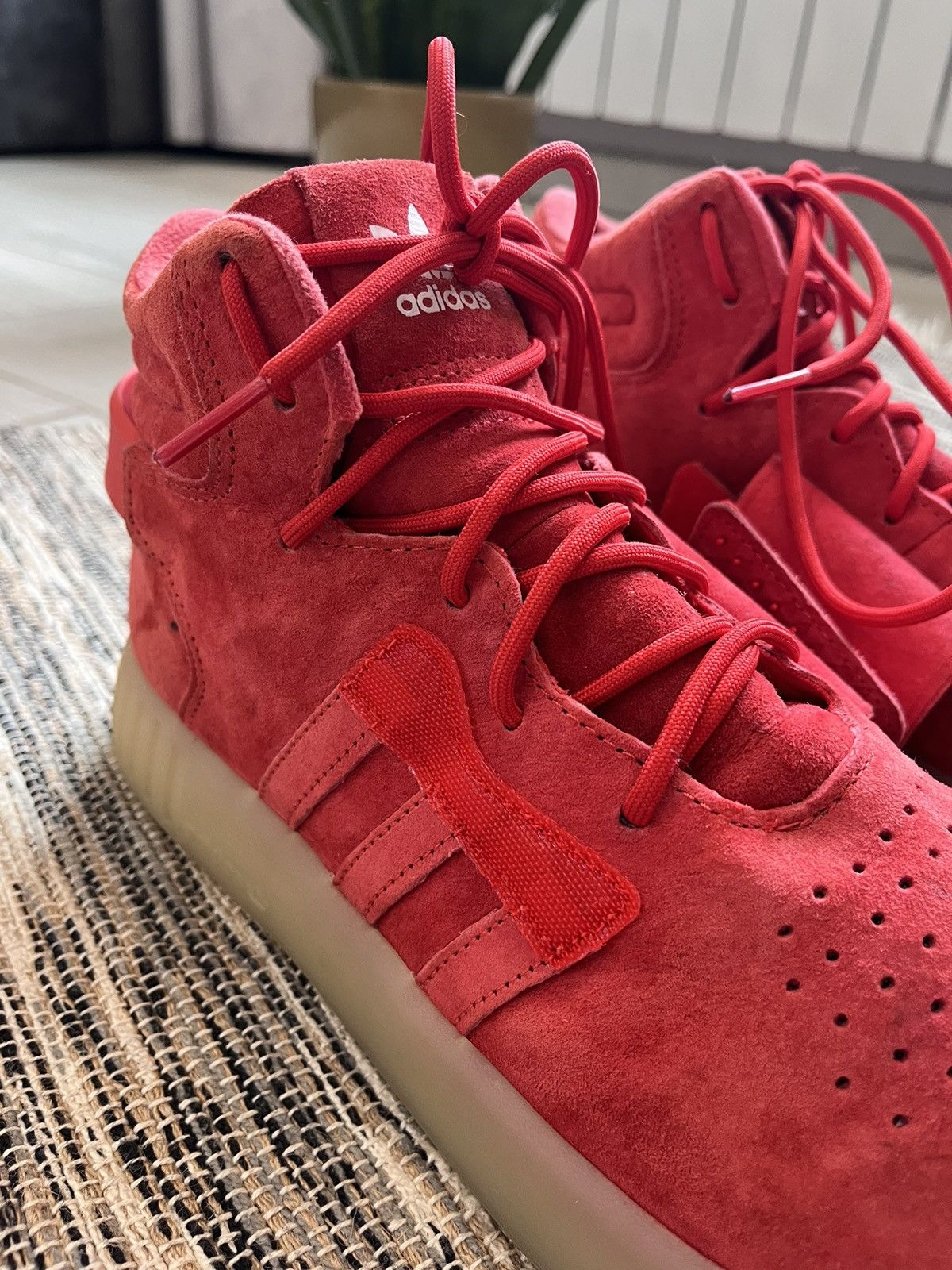 Adidas × Vintage Adidas Tubular red sneakers Size US 8 / EU 41 - 12 Thumbnail