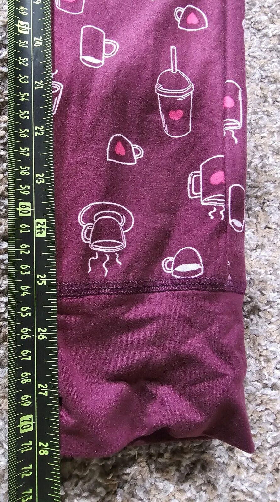Dreamville DREAM brand pajama lounge pants coffee cups size Small Size ONE SIZE - 3 Thumbnail