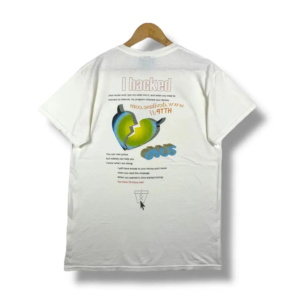 Japanese Brand DEVILUSE "Hack" Graphic Tee Shirt Medium Size Size US M / EU 48-50 / 2 - 1 Thumbnail