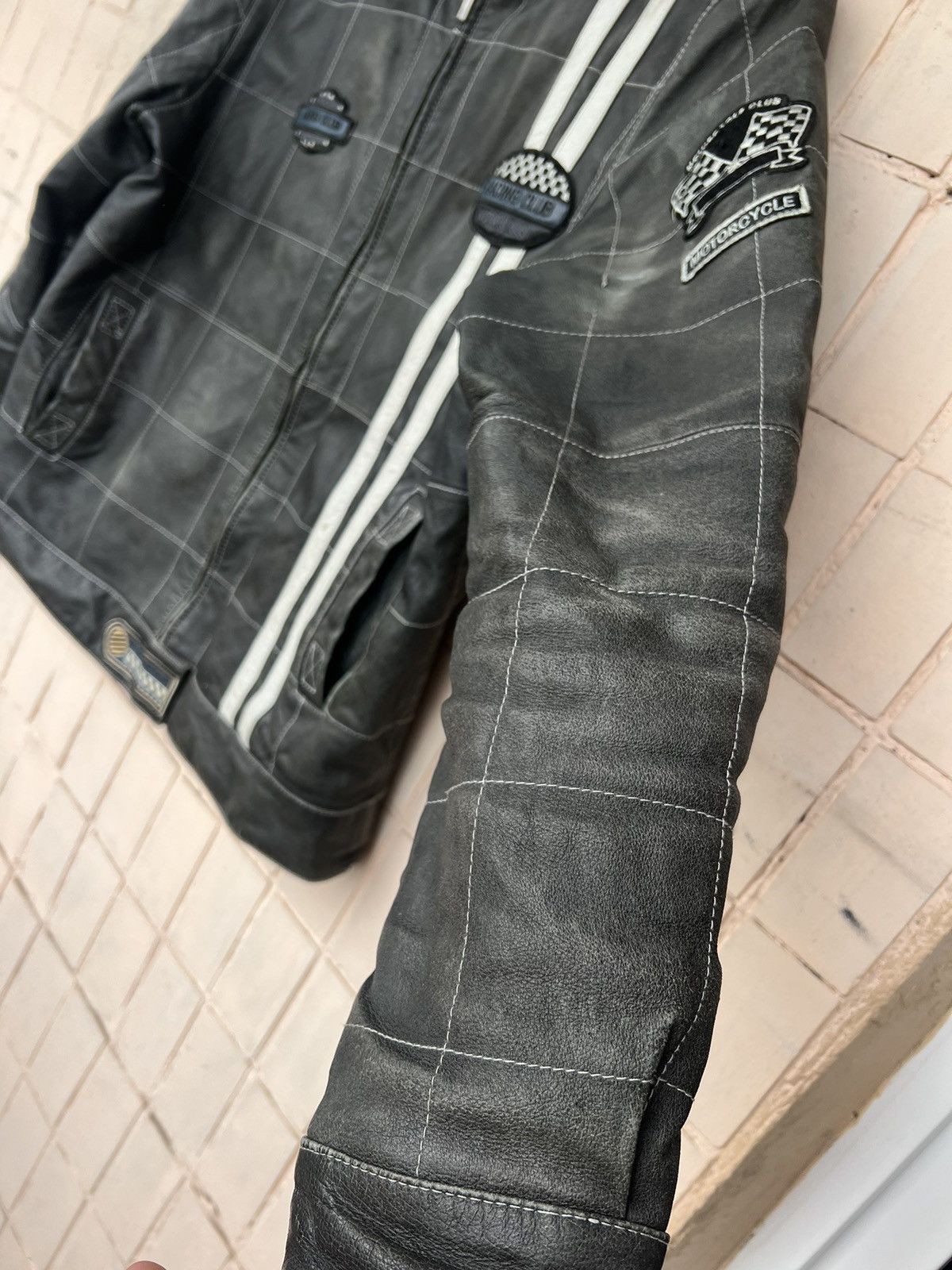 Angelo Litrico Y2K Moto Racing Leather Vintage Jacket Angelo Litrico Size US M / EU 48-50 / 2 - 4 Thumbnail