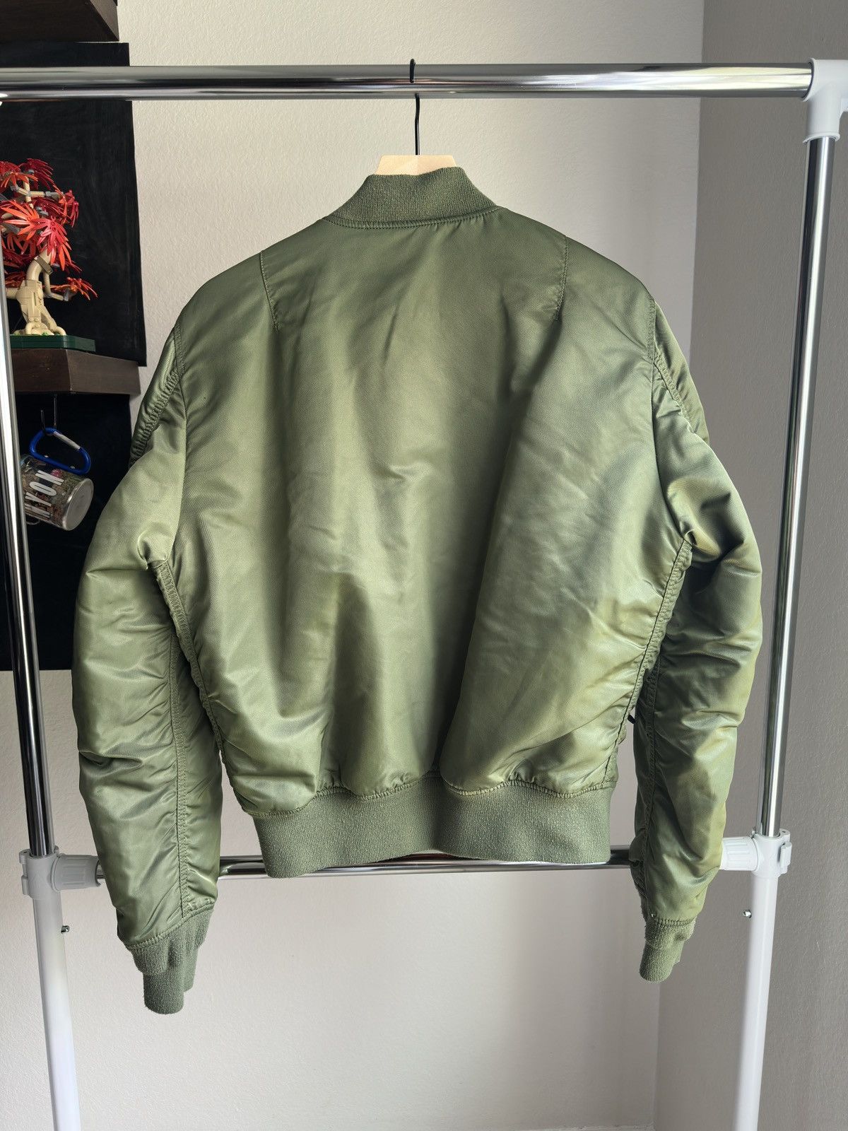Alpha Industries Vintage Alpha Industries Reversible Bomber Jacket Green Size US M / EU 48-50 / 2 - 2 Thumbnail