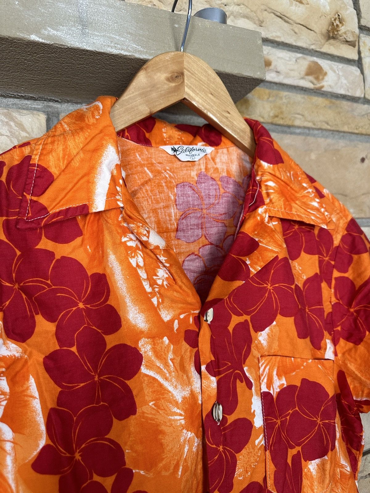 Vintage Vintage 60s California Hawaiian Floral Button Up Shirt Size US L / EU 52-54 / 3 - 4 Thumbnail