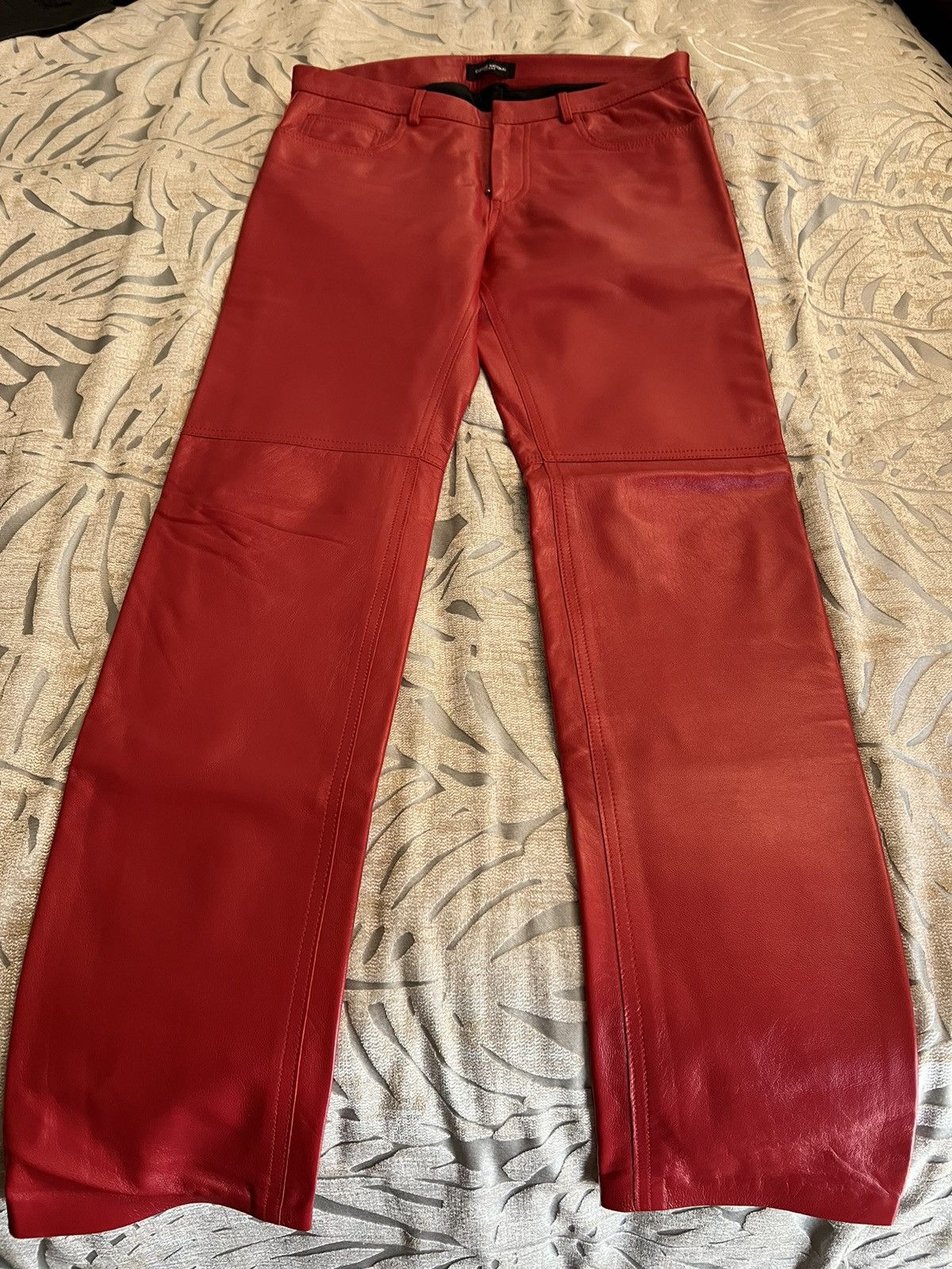 Costume National Costume National Leather Pants Size US 30 / EU 46 - 1 Thumbnail