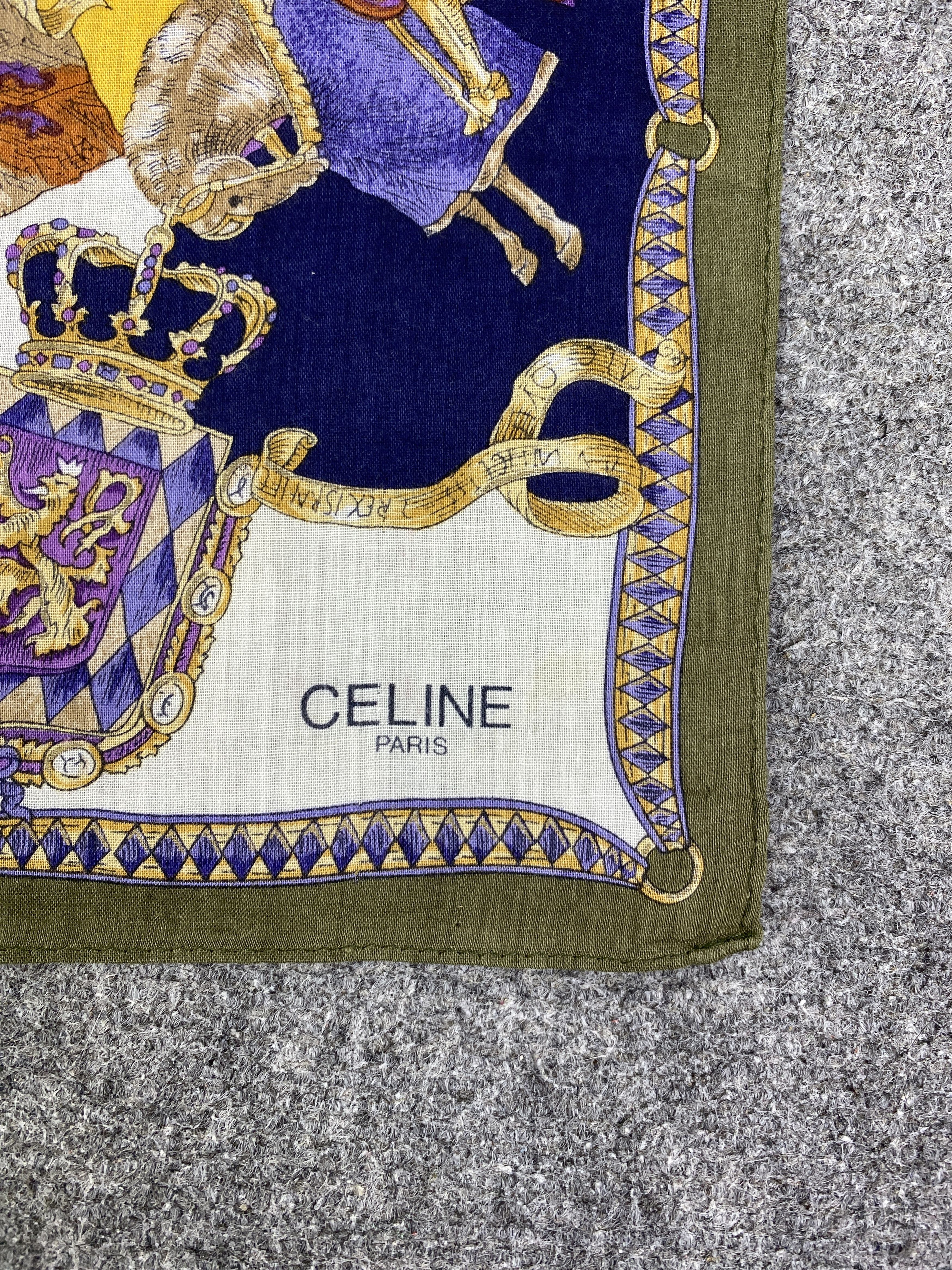 Celine Vintage Celine Handkerchief / Neckerchief HKC1057 Size ONE SIZE - 5 Thumbnail
