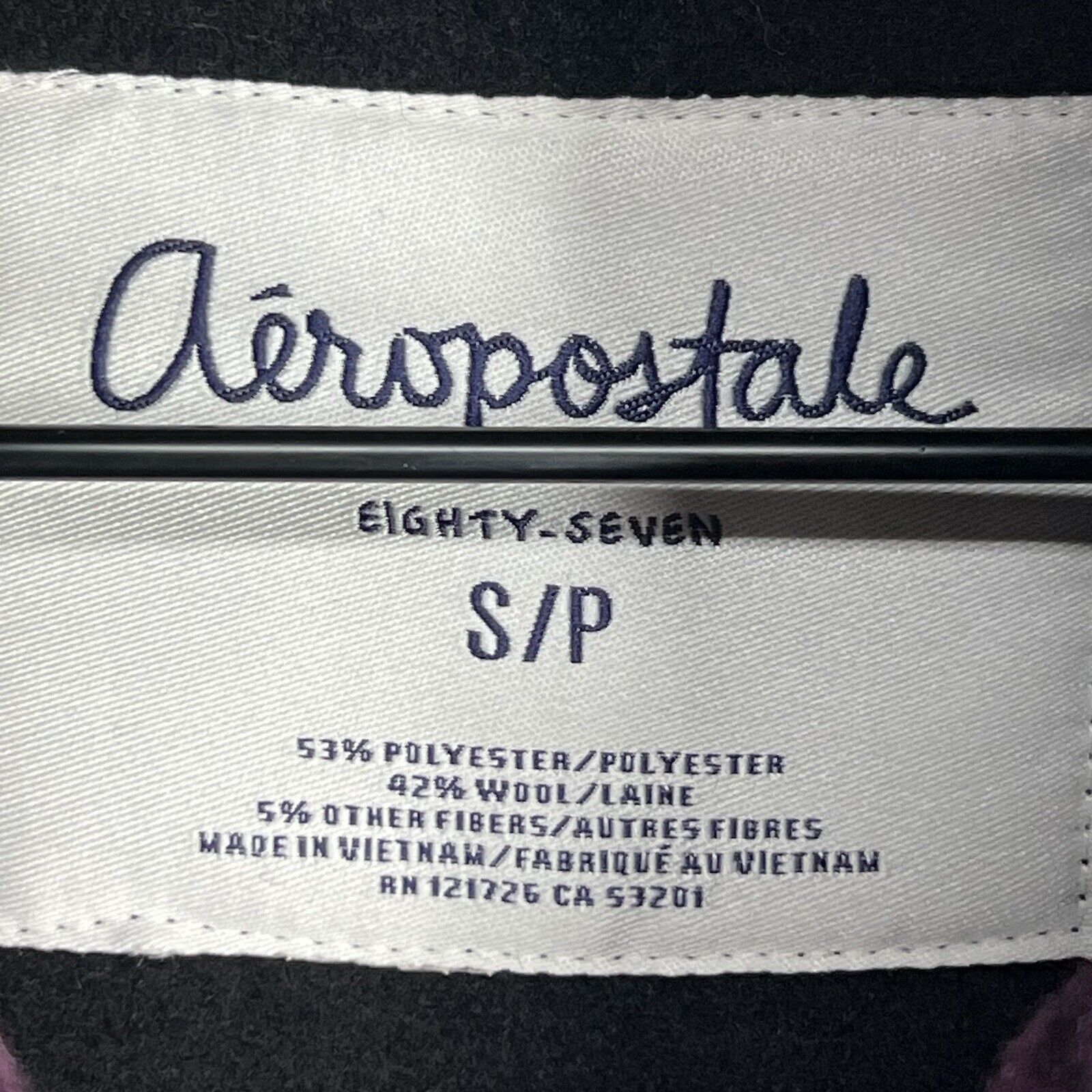 Aeropostale Aeropostale Eighty Seven Black & Purple Plaid Jacket Size S Size XS / US 0-2 / IT 36-38 - 11 Thumbnail