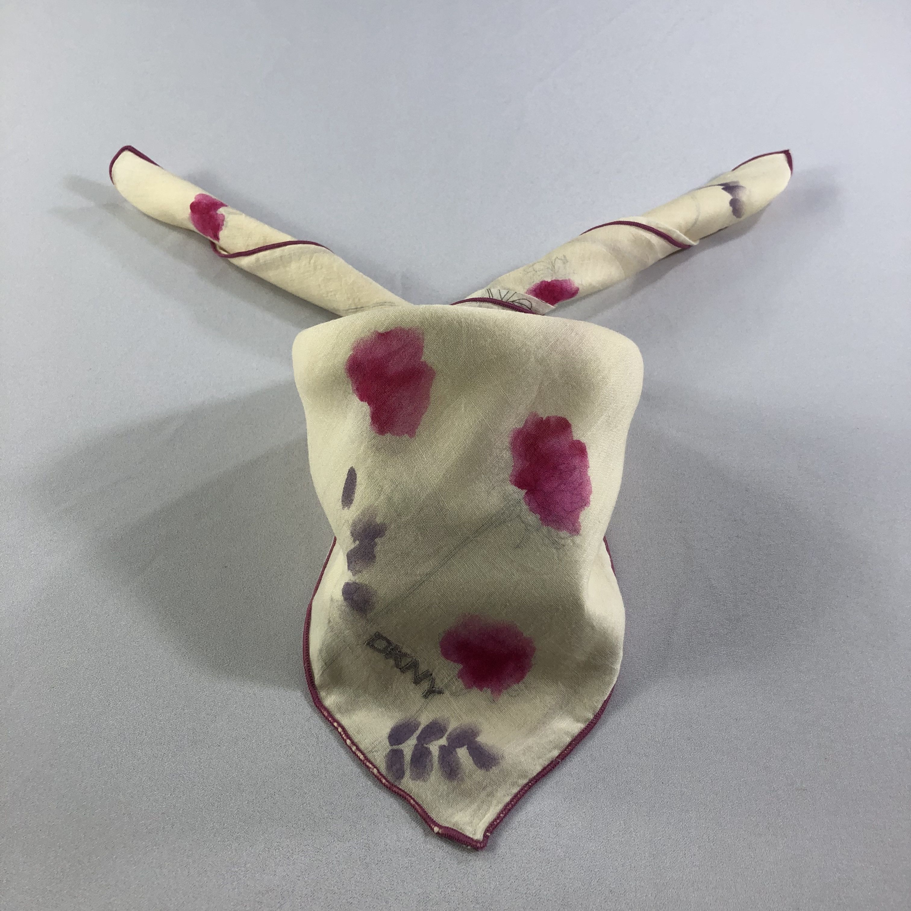 DKNY DKNY Double Sided Handkerchief Neckerchief Bandana H2104 Size ONE SIZE - 1 Thumbnail