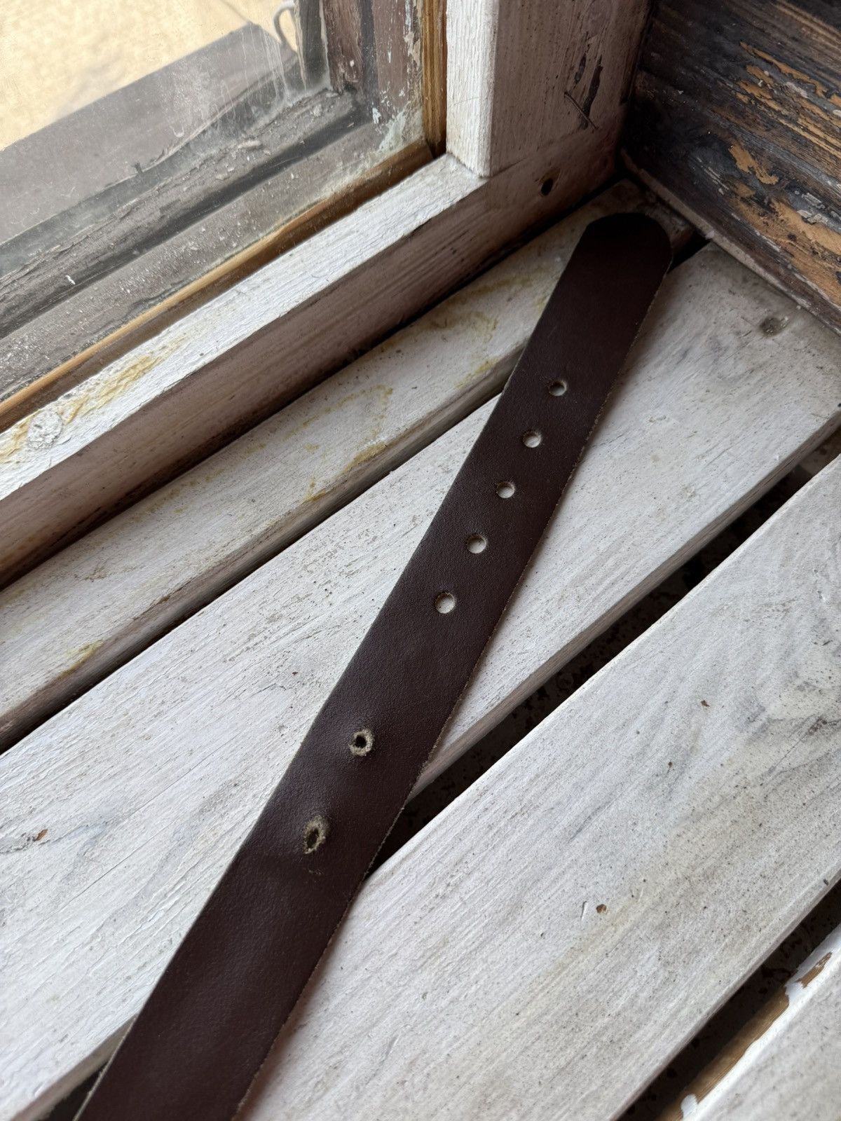 Levi's × Levi's Vintage Clothing × Vintage Cowboy 90s Levi’s Leather Black Belt Made In Italy Size ONE SIZE - 4 Thumbnail