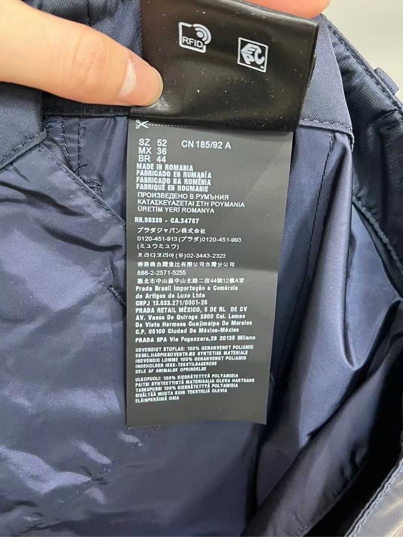 Prada Prada Navy Recycled Nylon Casual Pants-2506 Size US 44 / EU 60 - 5 Thumbnail
