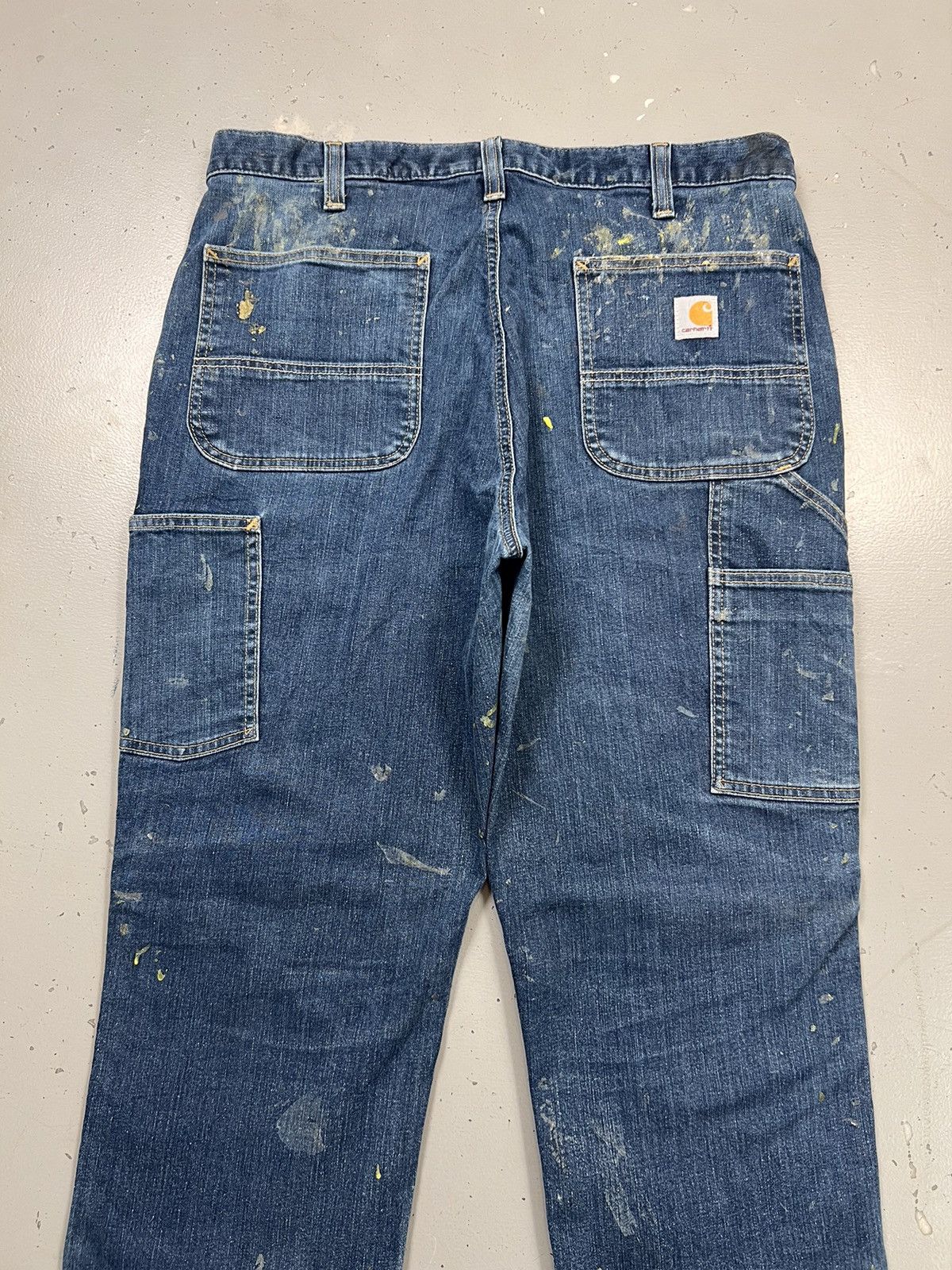 Carhartt Vintage Carhartt double knee paint splatter workwear denim Size US 38 / EU 54 - 15 Thumbnail