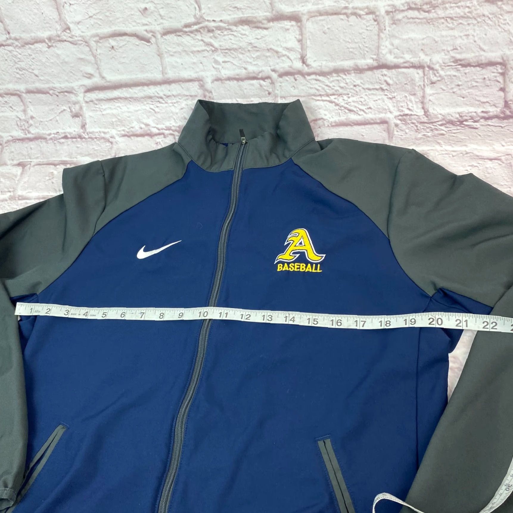Nike Nike Dri-Fit Baseball Jacket Shirt Mens M Navy Blue Full Zip Athletic Size US M / EU 48-50 / 2 - 5 Thumbnail