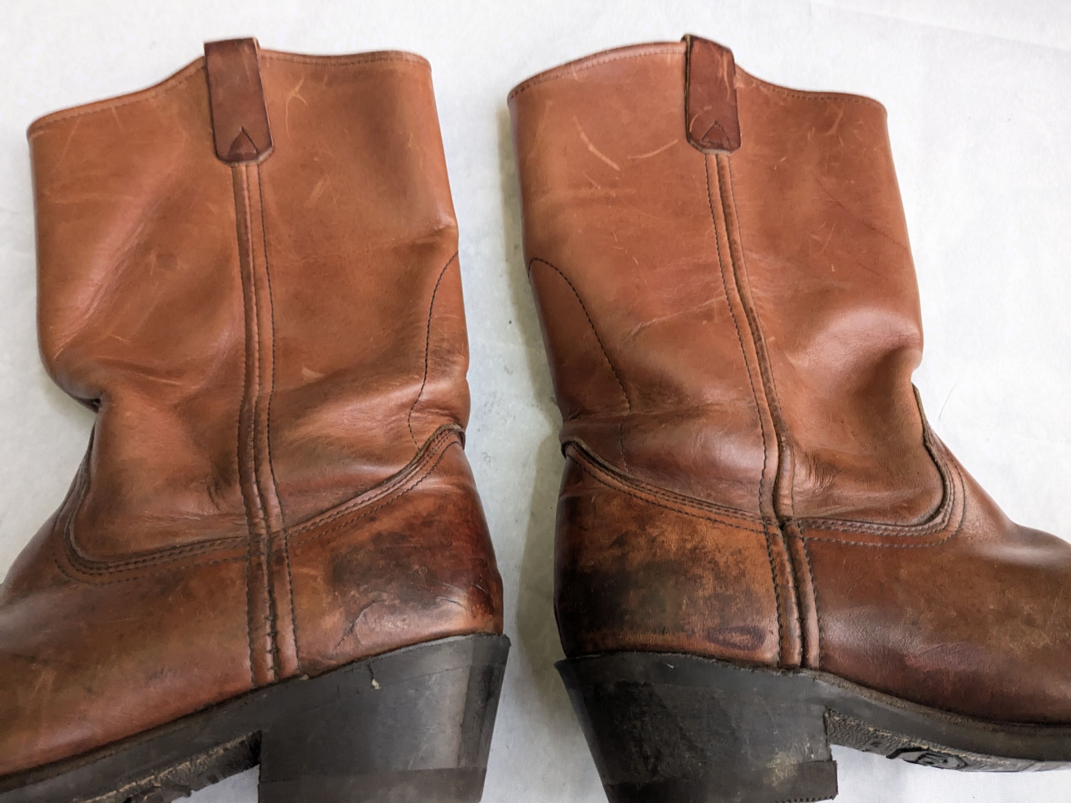 Chippewa Chippewa Cowboy Boots Brown Leather 9 EE Wide USA Size US 9 / EU 42 - 2 Thumbnail