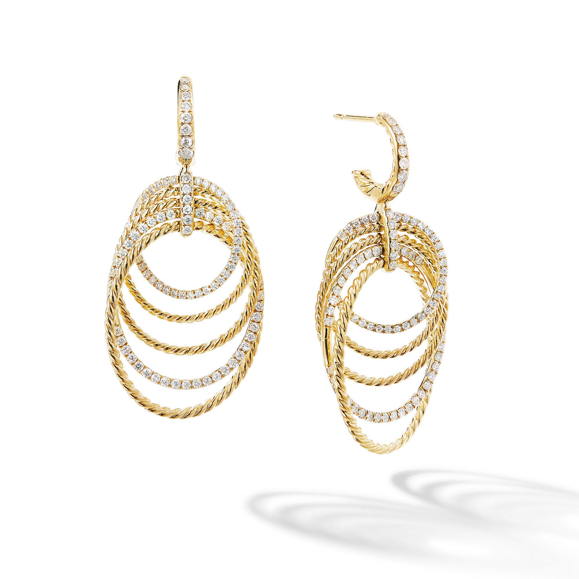 David Yurman o1w1db11025 E14908D Gold Earrings in Golden Size ONE SIZE - 1 Thumbnail