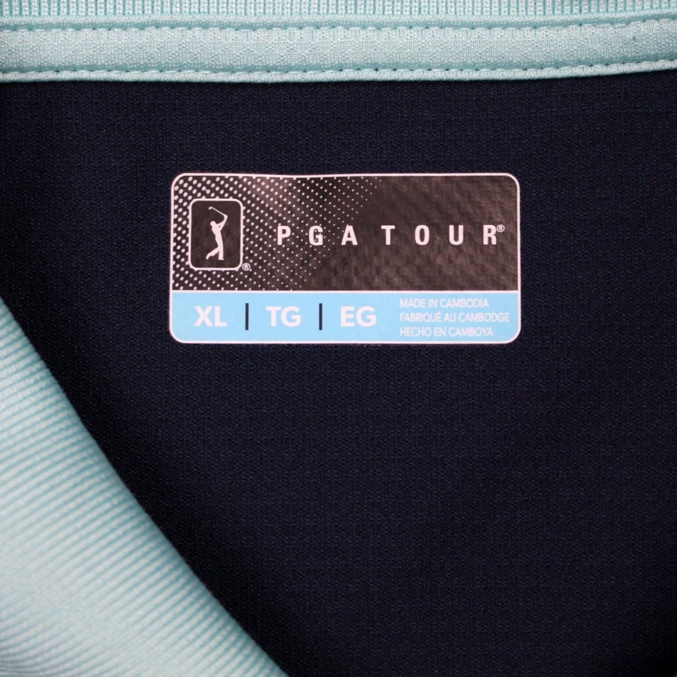 PGA Tour PGA Tour Polo Shirt Mens XL Blue Golf Short Sleeve Pullover Knotless Polyester Stretch Shirt Size US XL / EU 56 / 4 - 7 Thumbnail