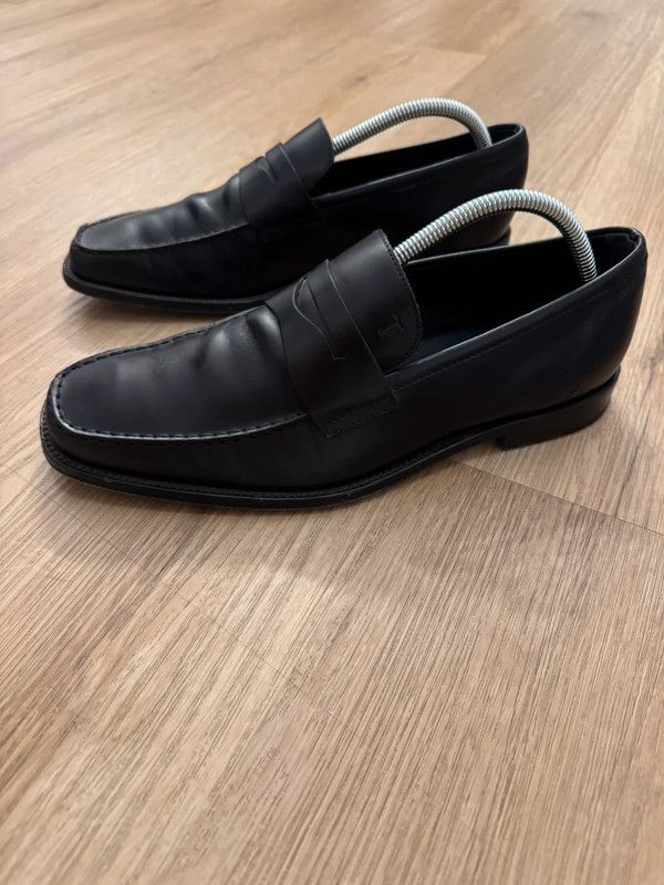 Tod's Tod's Loafers Leather moccasins Black size 42 Size US 9 / EU 42 - 7 Thumbnail